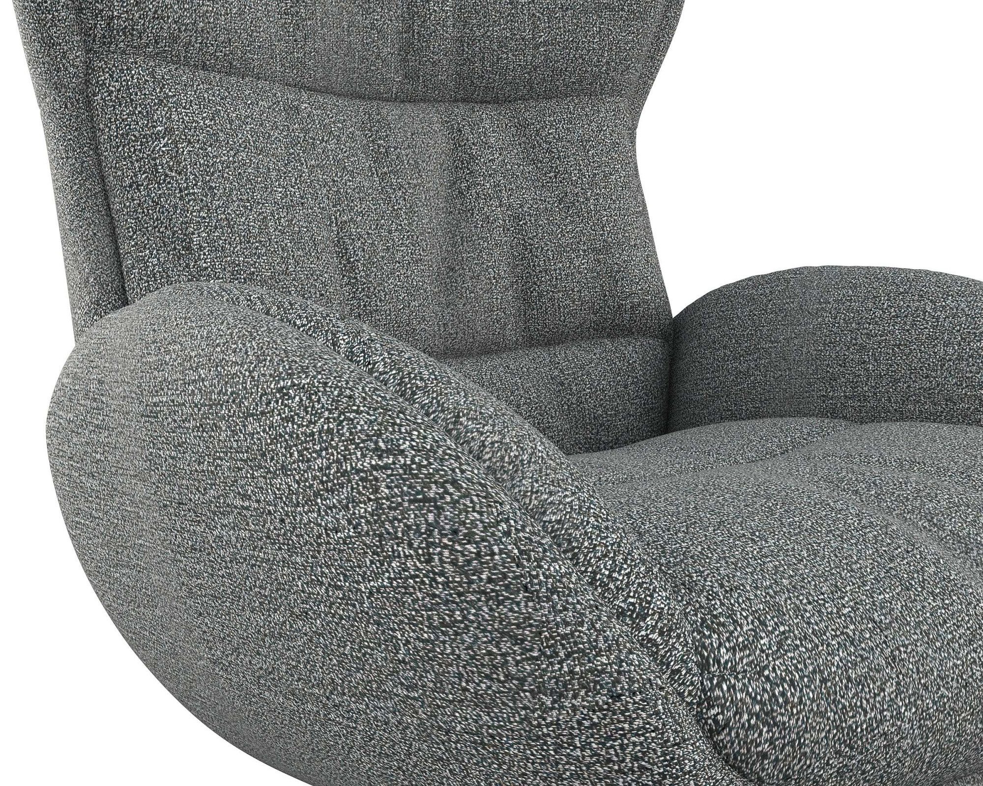 FLEXLUX Relaxfauteuil Haze, TV-stoel, fauteuil, stoffeerstoel Rugdeelverstelling, draaibaar, voet zwart