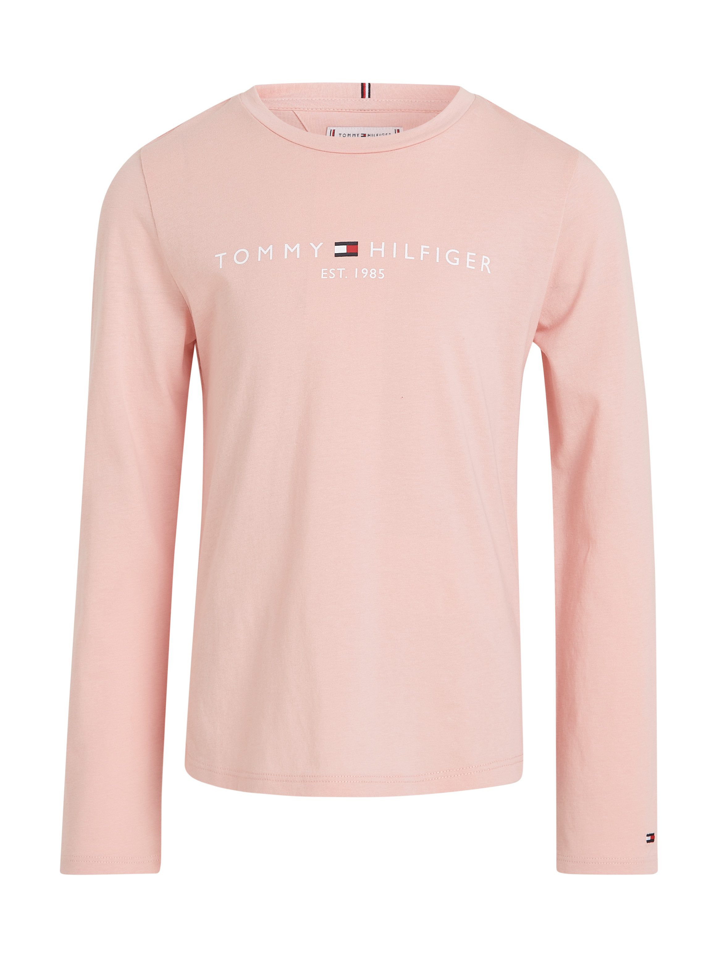 Tommy Hilfiger Shirt met lange mouwen ESSENTIAL TEE L/S met tommy hilfiger-logo-opschrift