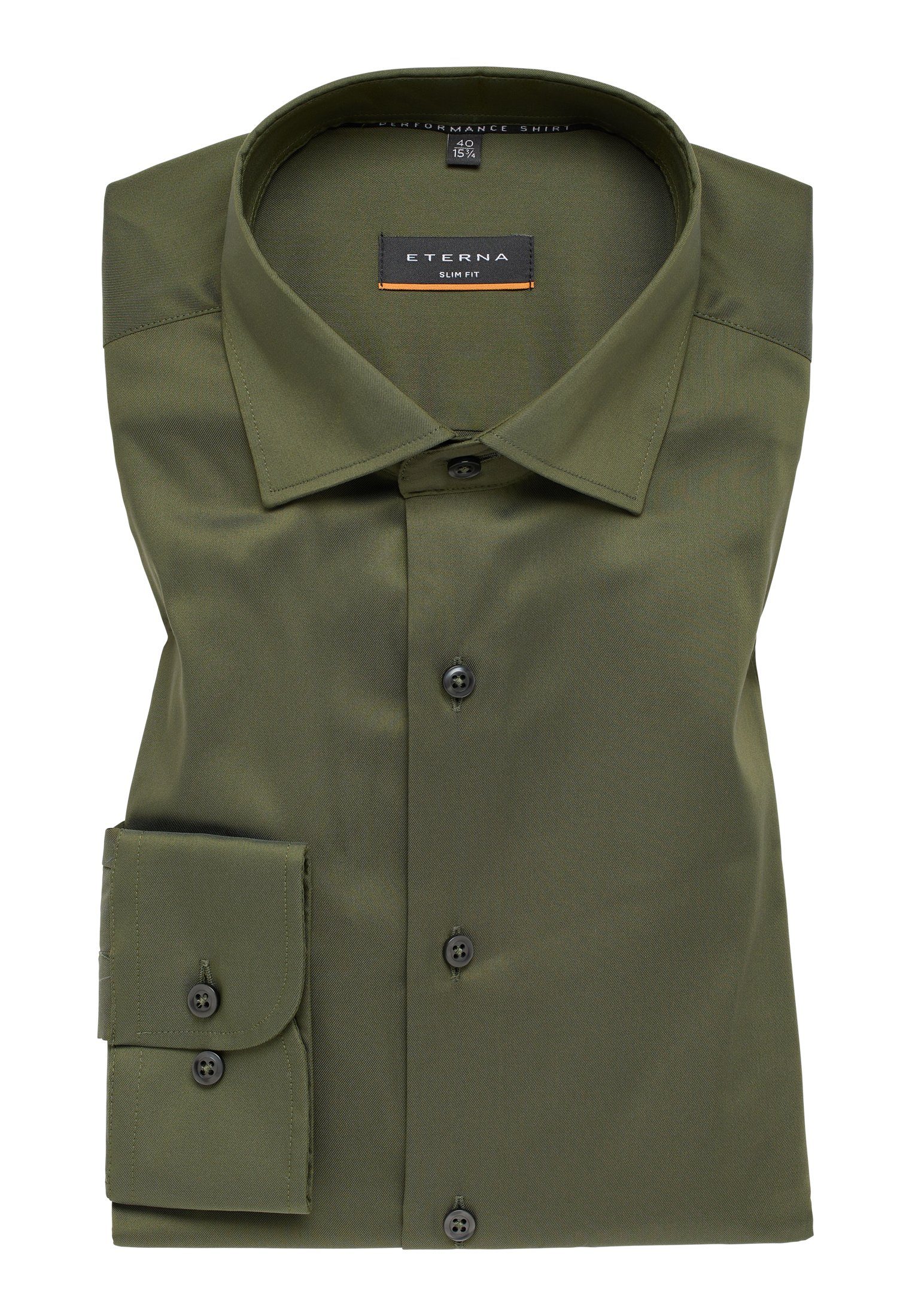 Eterna Overhemd met lange mouwen Slim fit EASY IRON (gemakkelijk te strijken)