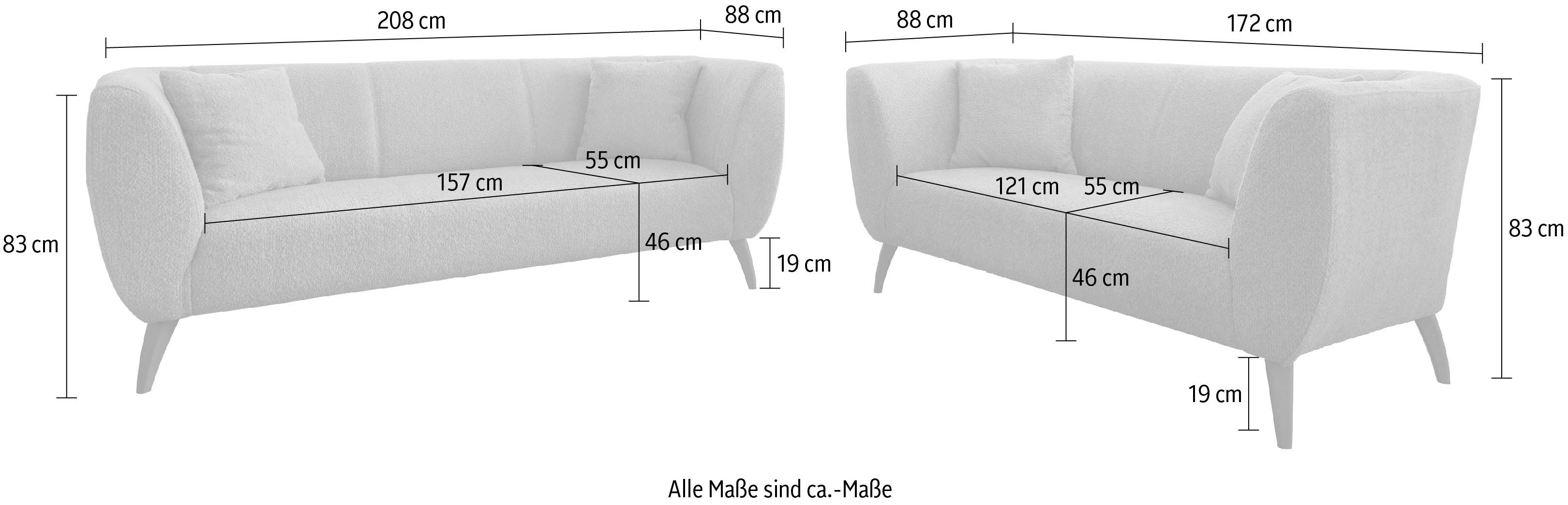 INOSIGN Zithoek Colori ook als loveseat verkrijgbaar (set, 2-delig)