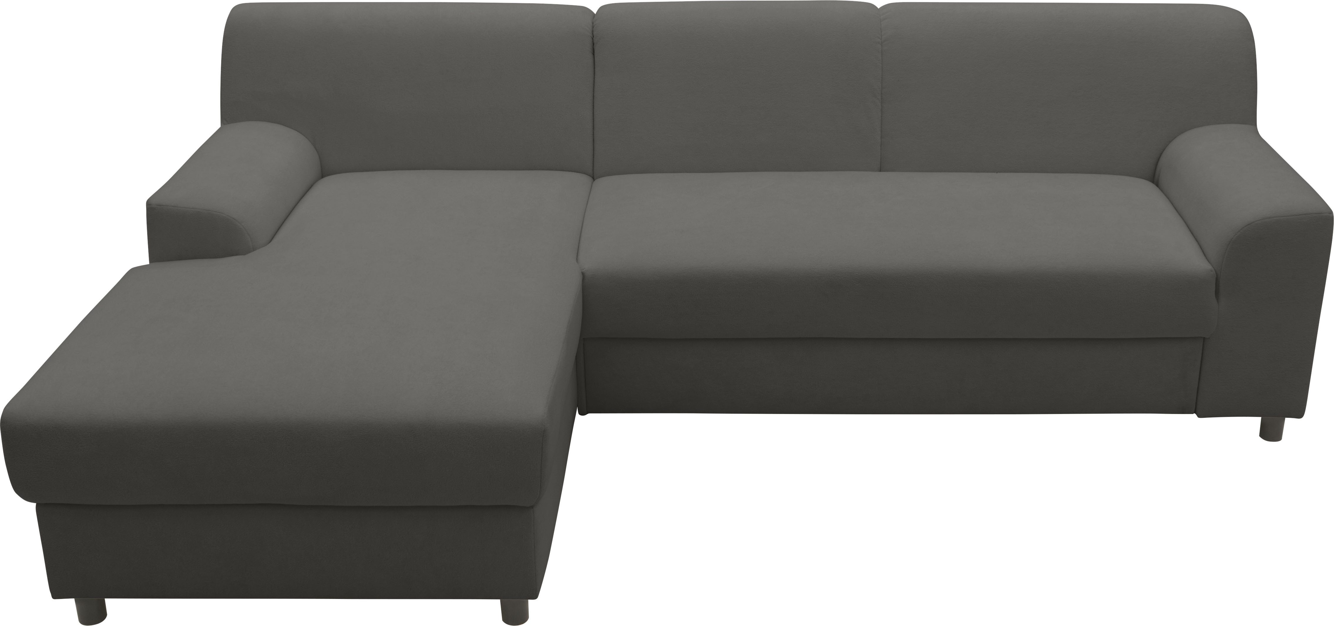 INOSIGN Hoekbank Turah 2, L-vorm, in Cord en waterafstotende microvezel, Vering B/D/H: 241/146/79 cm, incl. sierkussen, optioneel met bedfunctie