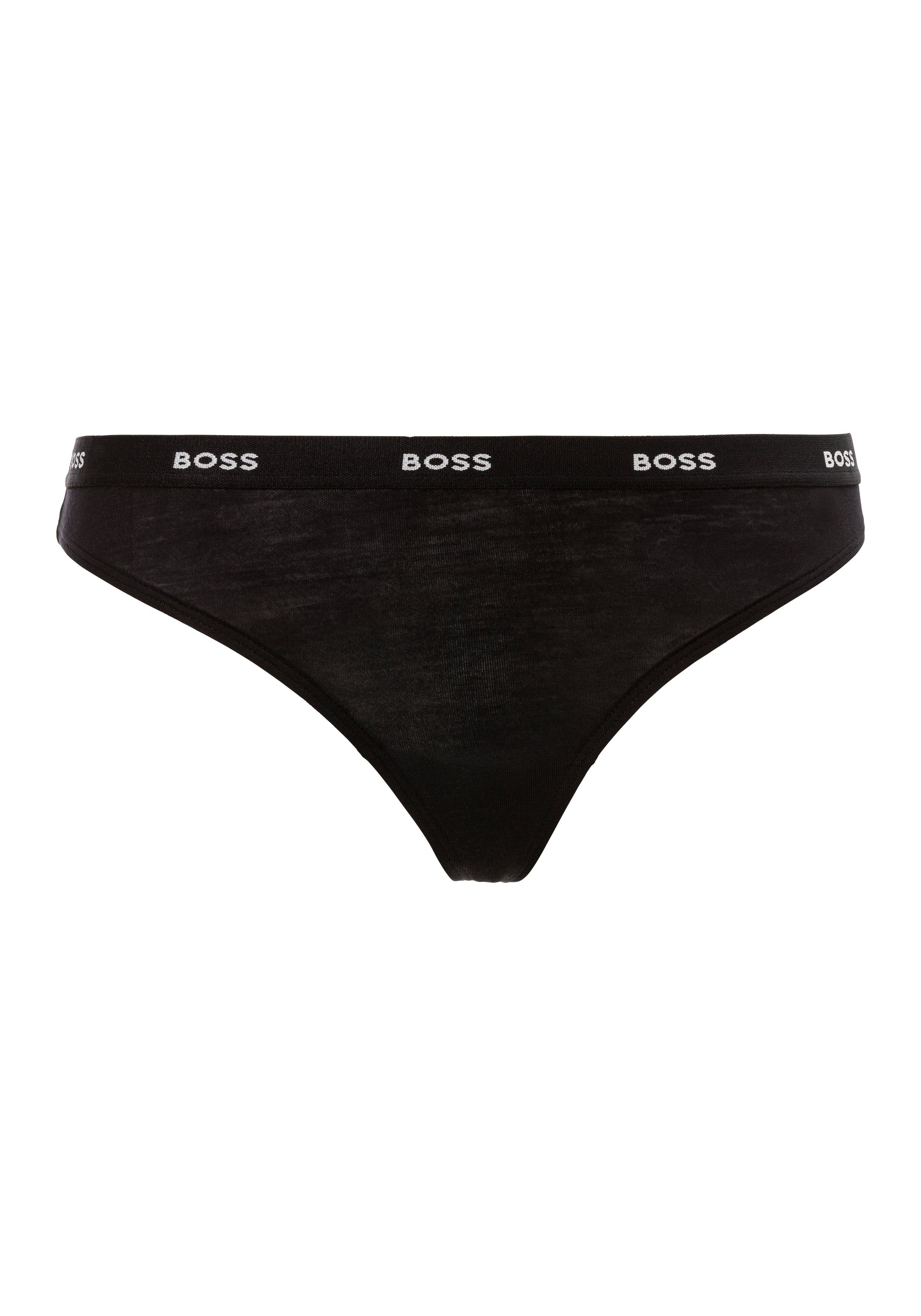 BOSS String THONG CI met boss logotekst op de tailleband
