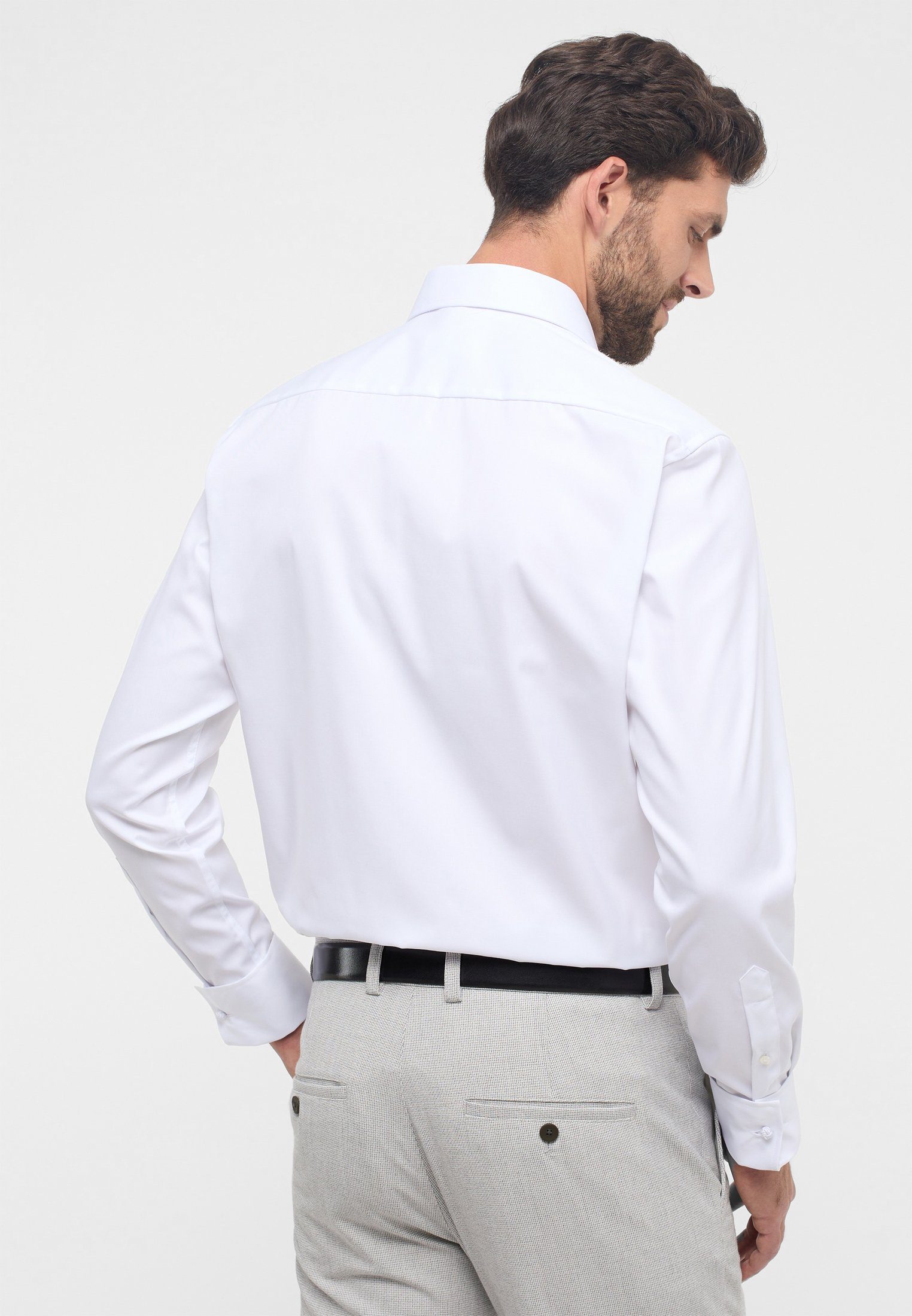 Eterna Overhemd met lange mouwen Comfort fit NON IRON (strijkvrij)