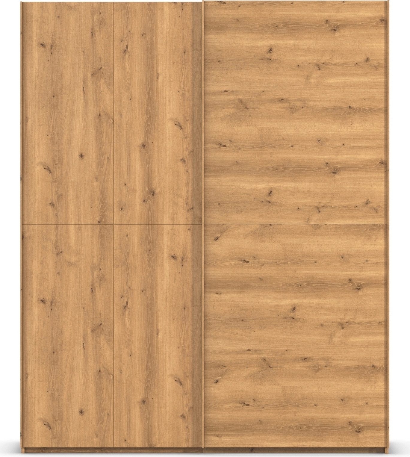 rauch Schuifdeurkast Kledingkast kast garderobe slaapkamerkast SCALE-WOOD verticaal verdeelde deuren in robuust massief eikenhout made in germany