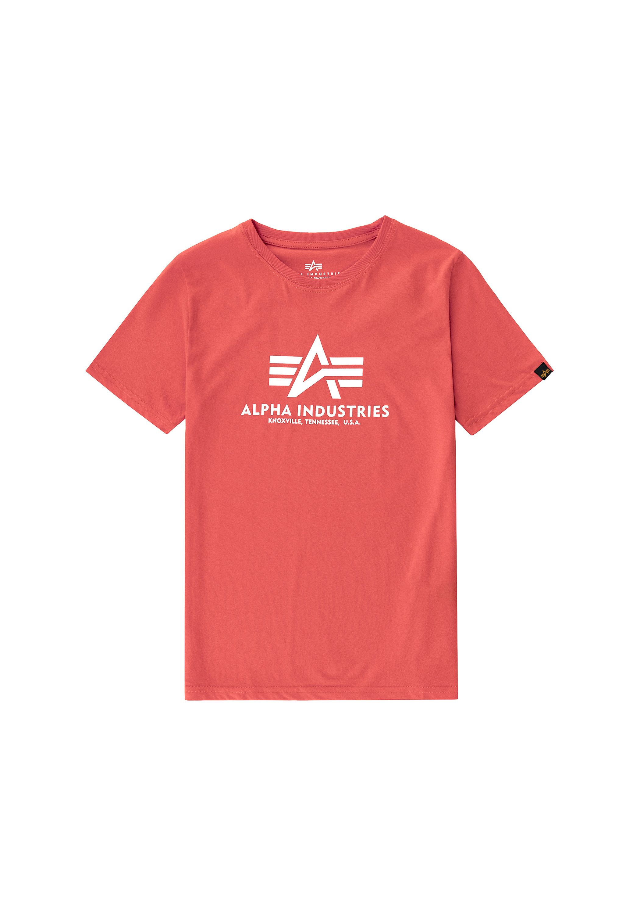 Alpha Industries T-shirt Alpha Industries Kids - T-Shirts Basic T Kids/Teens kinderen t-shirts maat 12 rood