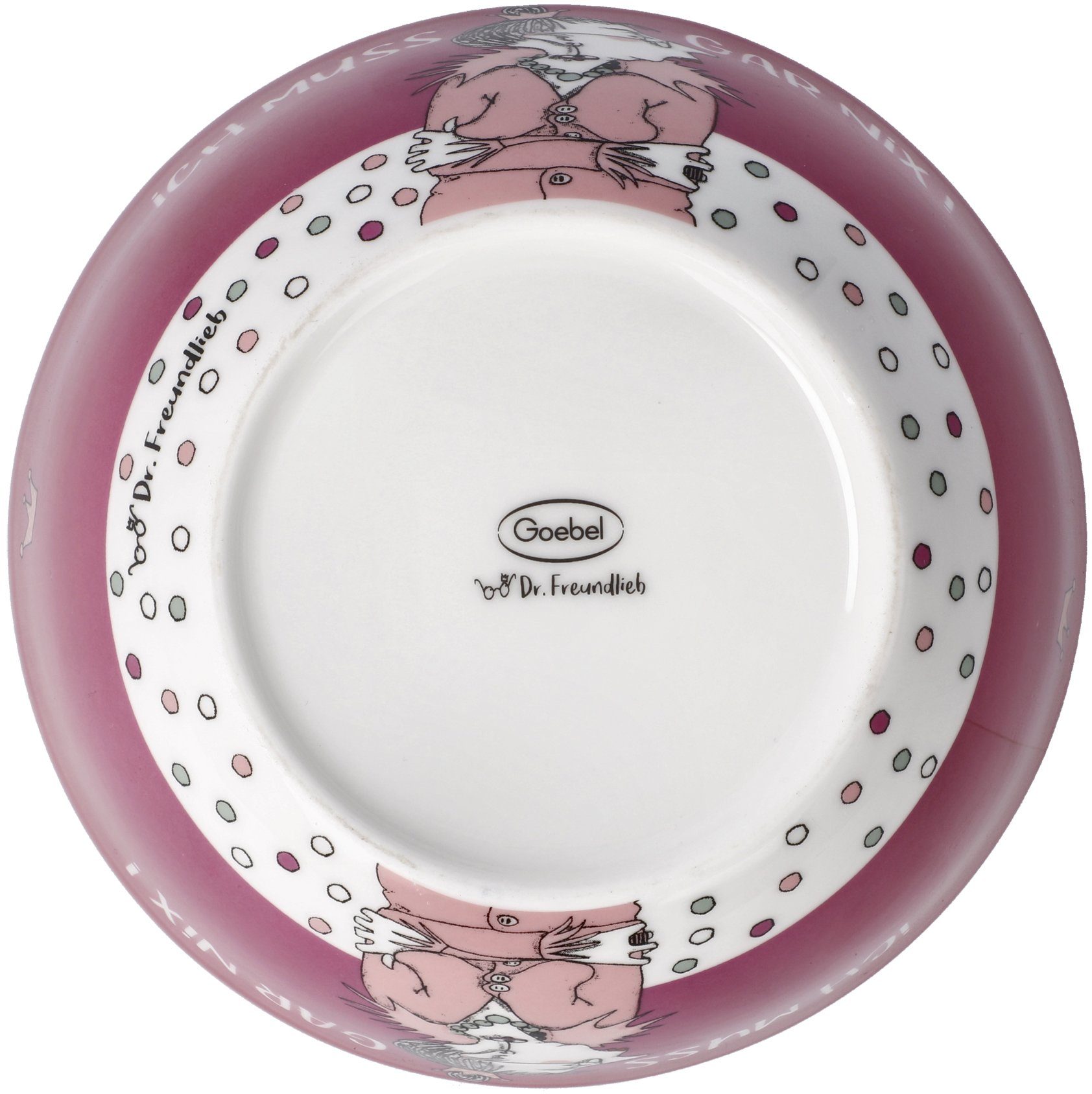 Goebel Decoratieve schaal Barbara Freundlieb Fine Bone China, Barbara Freundlieb - Ik moet helemaal niks