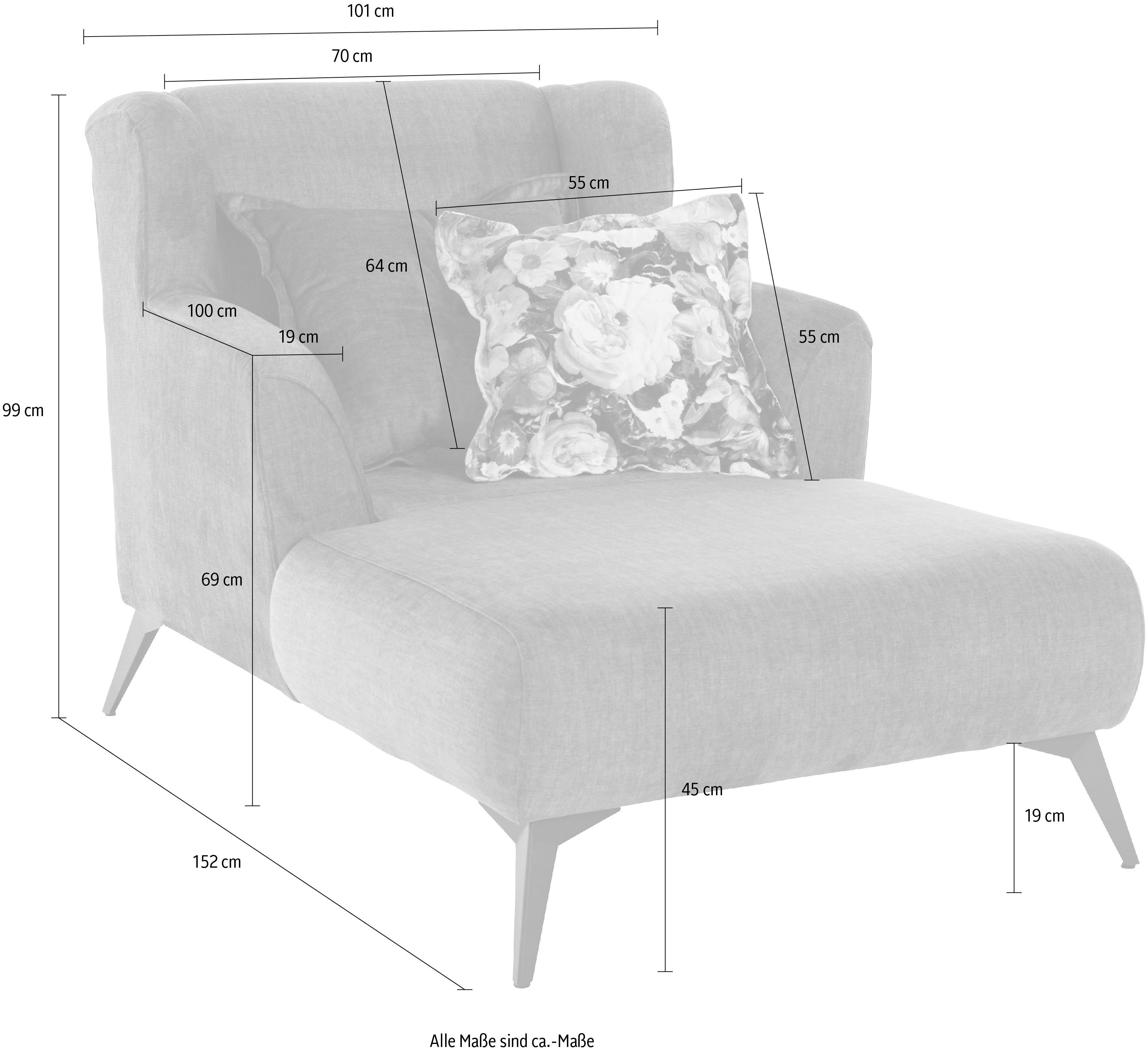 INOSIGN Loveseat Baggio Sierkussen inclusief