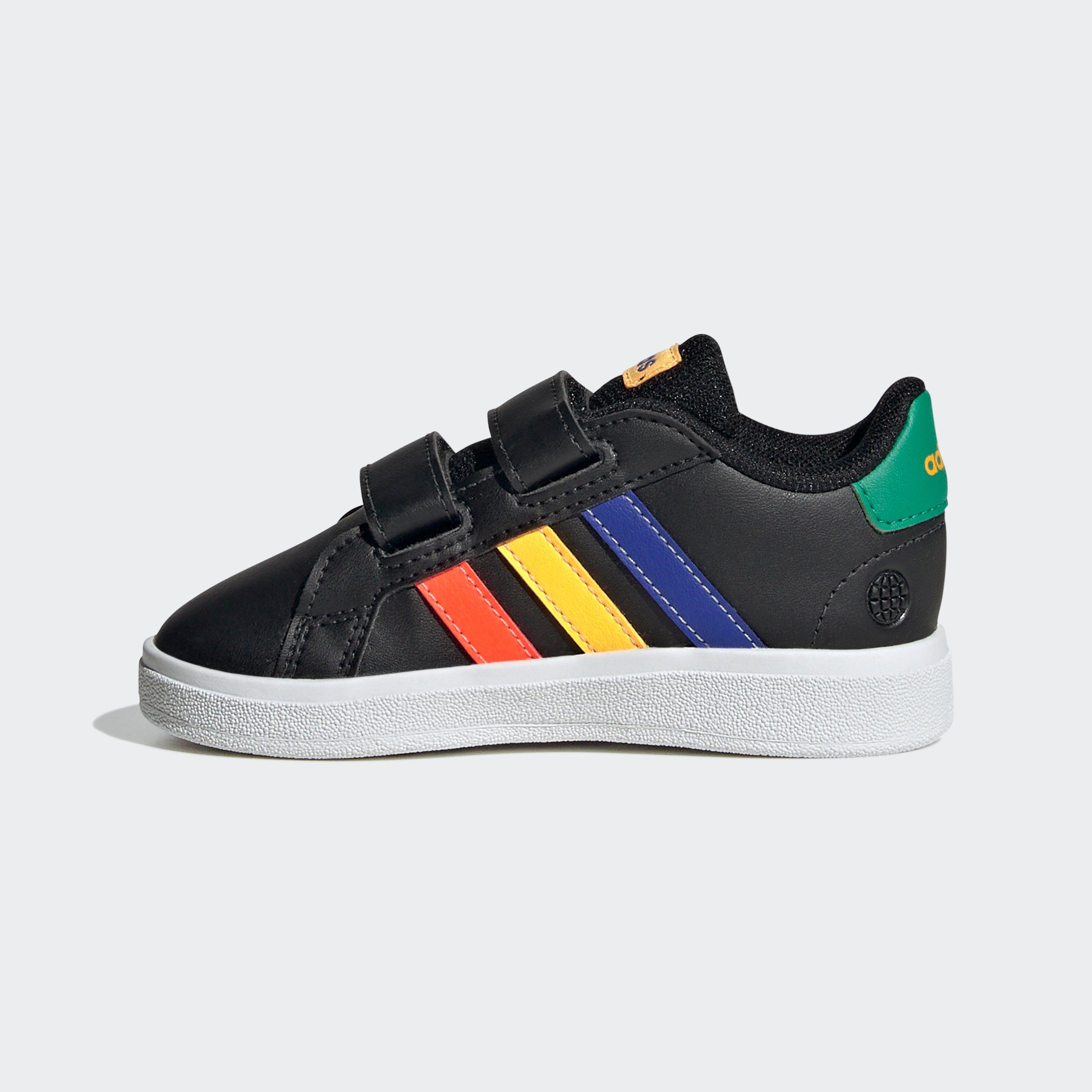 adidas Sportswear Sneakers GRAND COURT LIFESTYLE HOOK AND LOOP voor kinderen, ontwerp geïnspireerd door de adidas superstar
