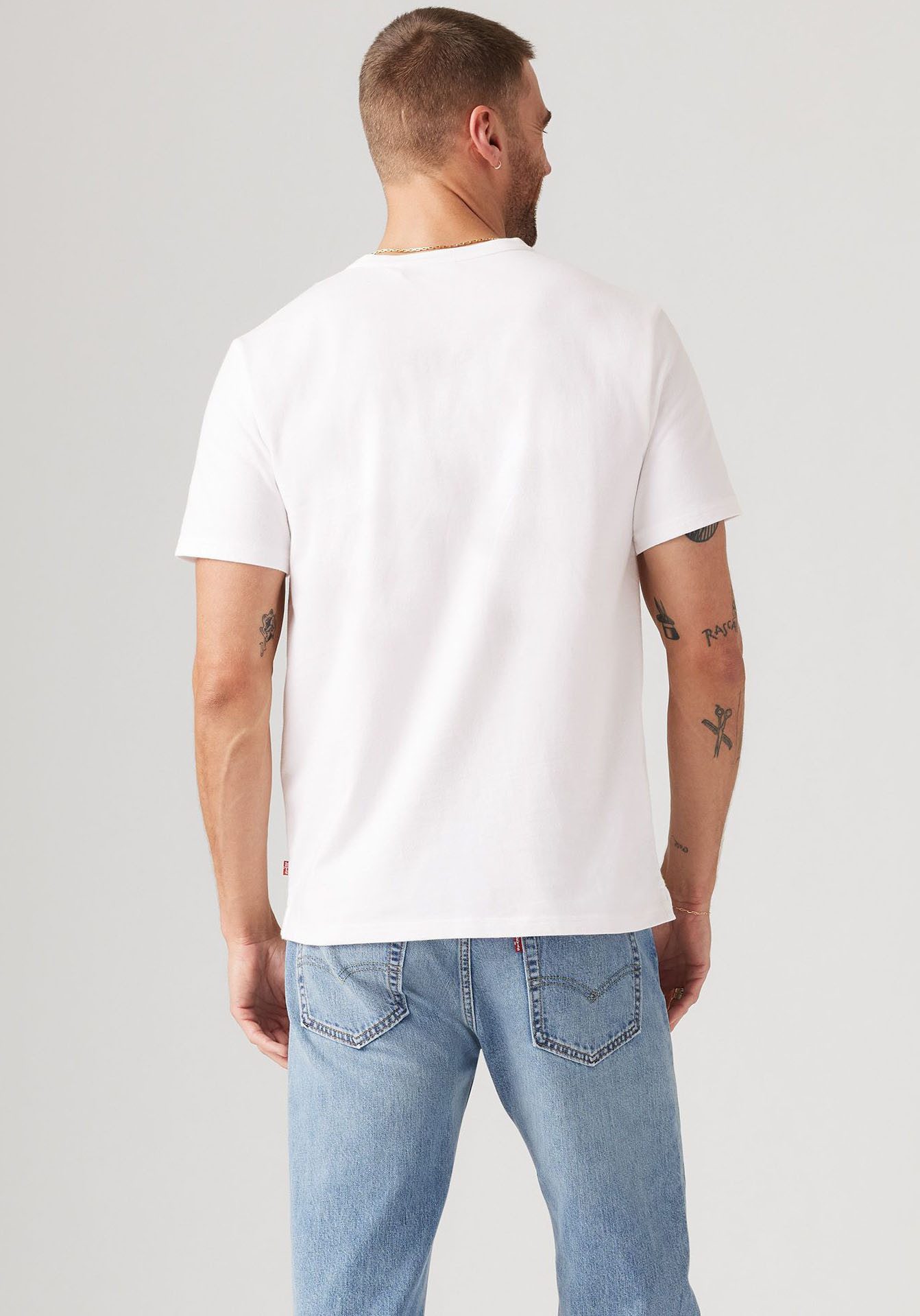 Levi's® Henleyshirt met geborduurd logo