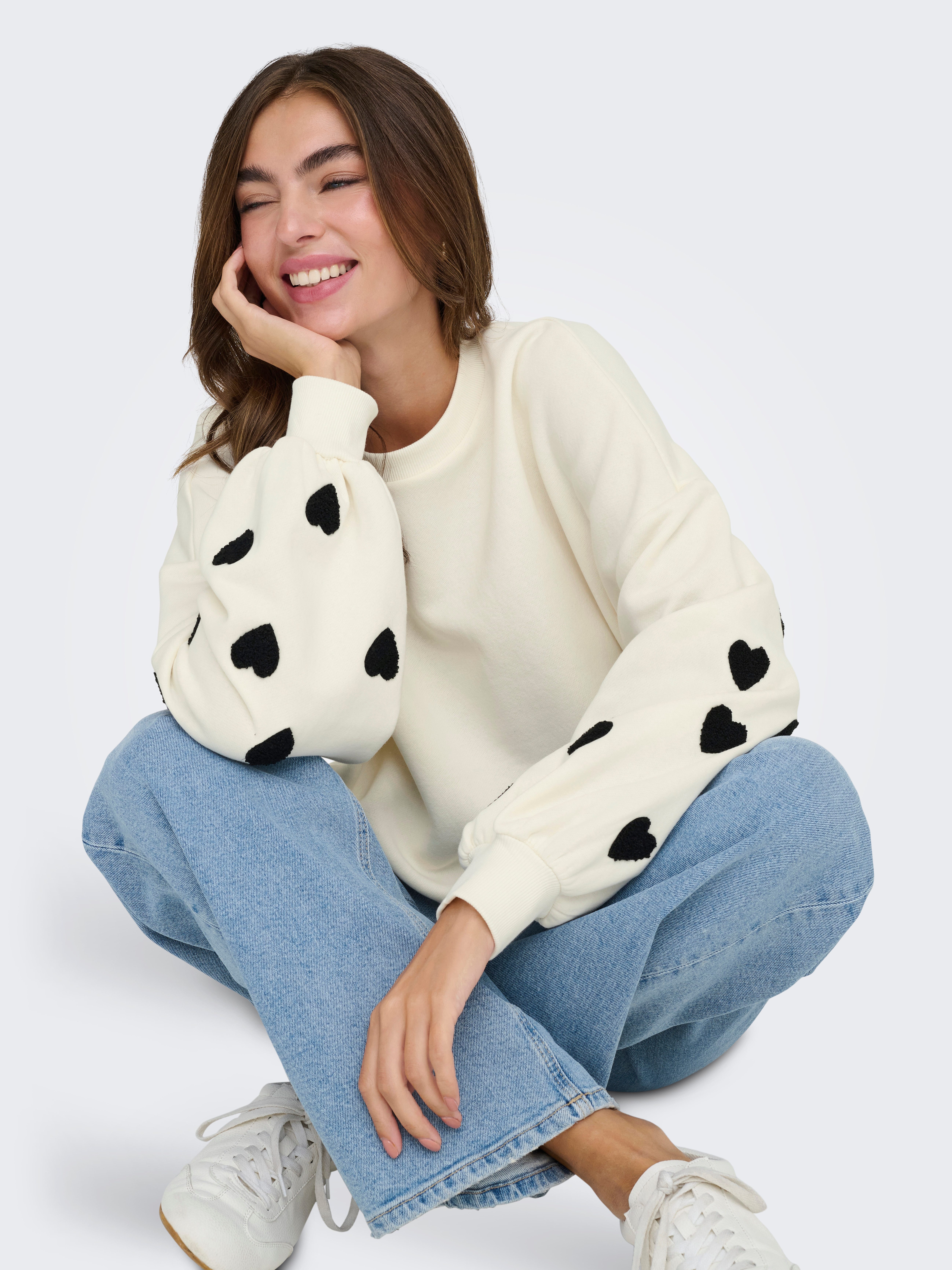 Only Sweatshirt ONLMACY L/S O-NECK BOX CC SWT