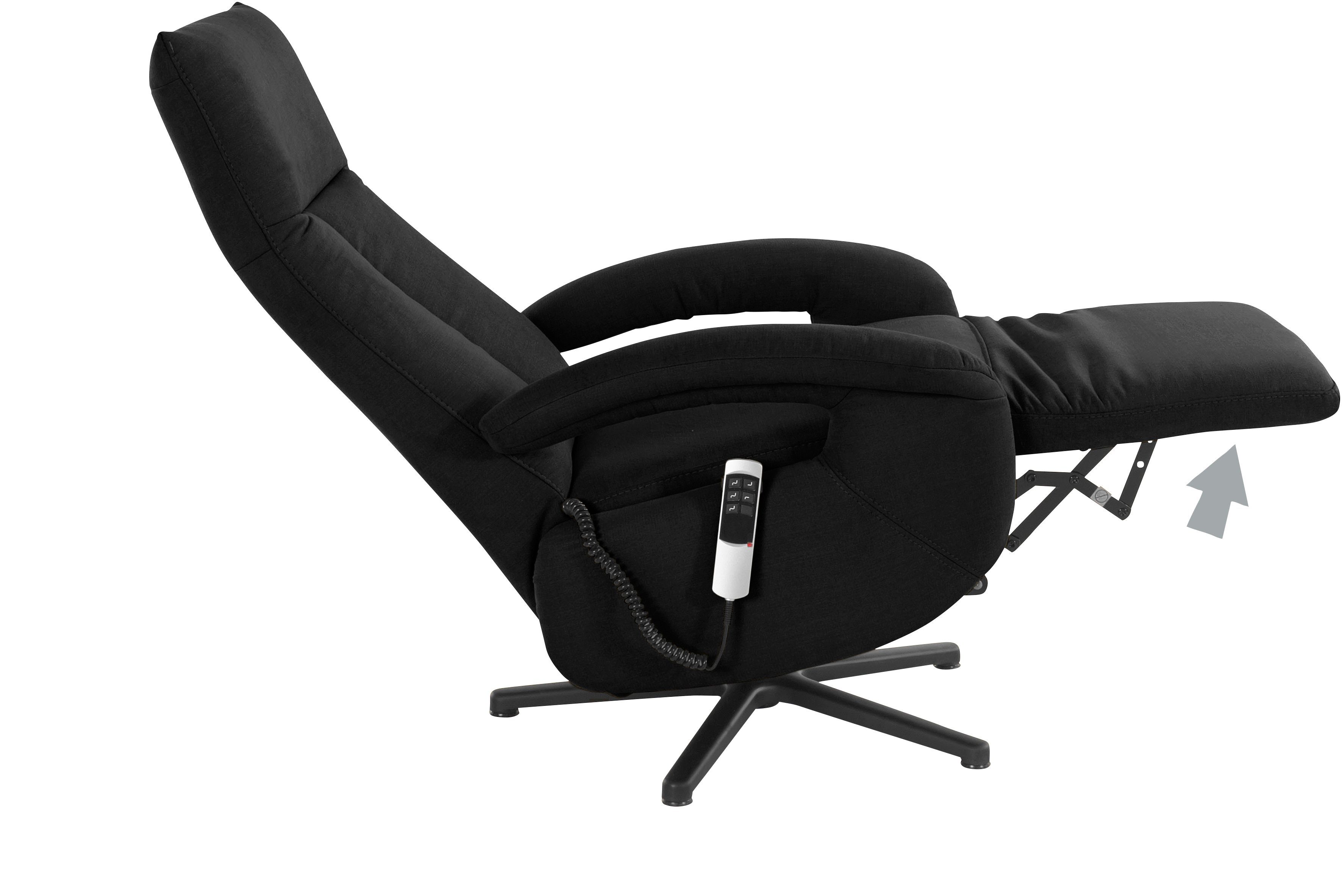 sit&more Relaxfauteuil Tycoon naar keuze handmatig, met twee motoren of met accu of met 2 motoren