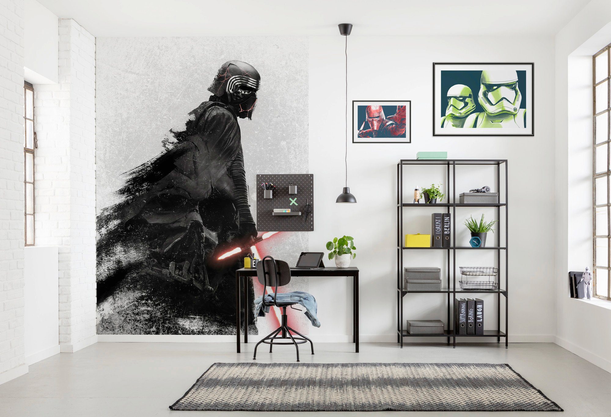 Komar Vliesbehang Digitale print vlies - Star Wars Retro Cartoon - Afmeting 200 x 280 cm (set)