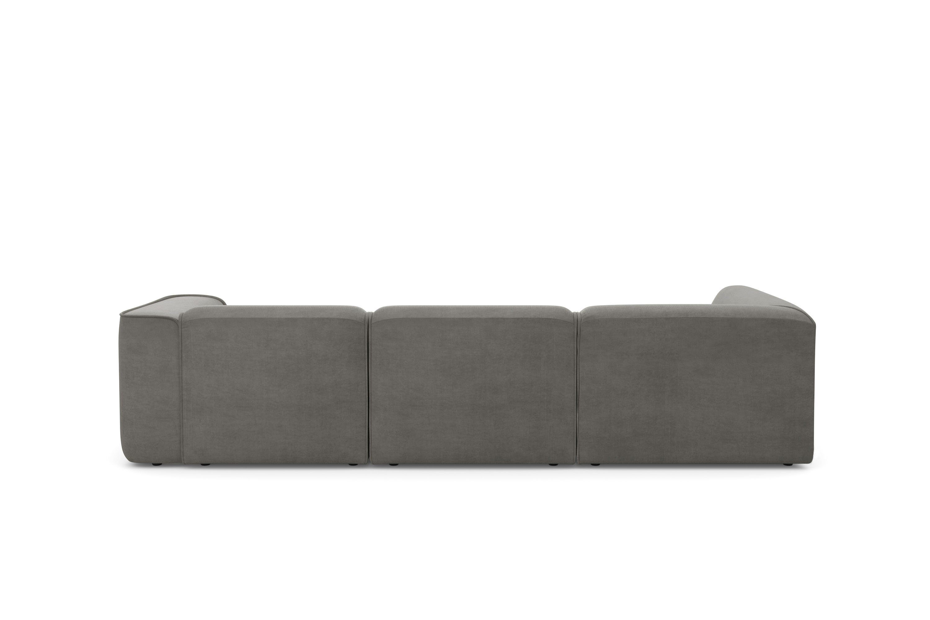 RAUM.ID Hoekbank Merid L-vorm, altijd uitbreidbaar met modules, B/D/H: 295/162/70 cm