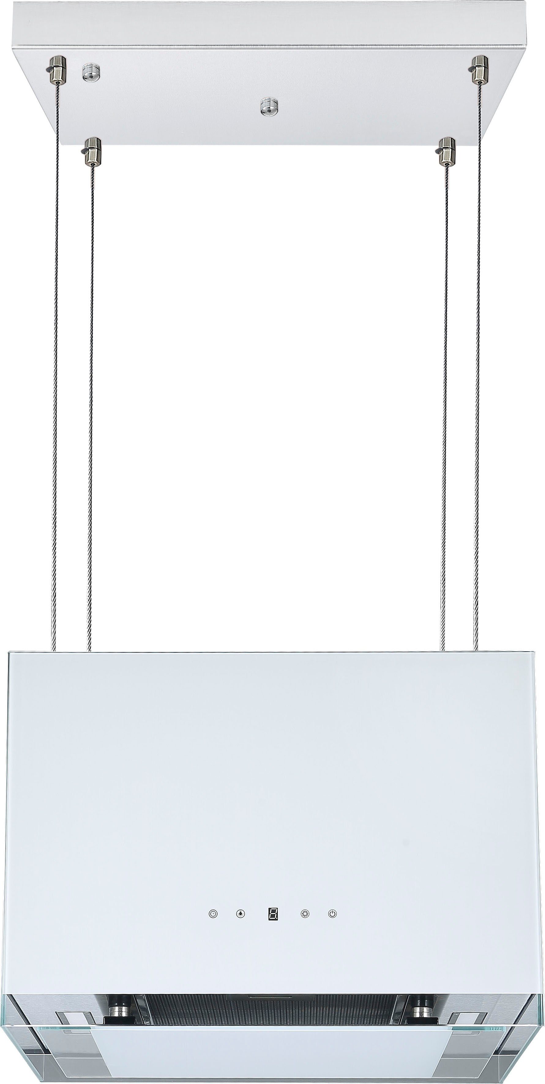 RESPEKTA Afzuigkap voor kookeiland CH 11050 50 cm, recirculatie, 3 vermogensniveaus, led-verlichting, afstandsbediening