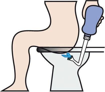 WENKO Mobiel bidet 400ml inhoud