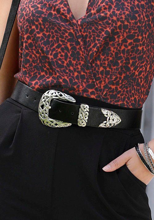 Lascana Heupriem Broekriem met gesp in western-look riem jeansriem westernriem