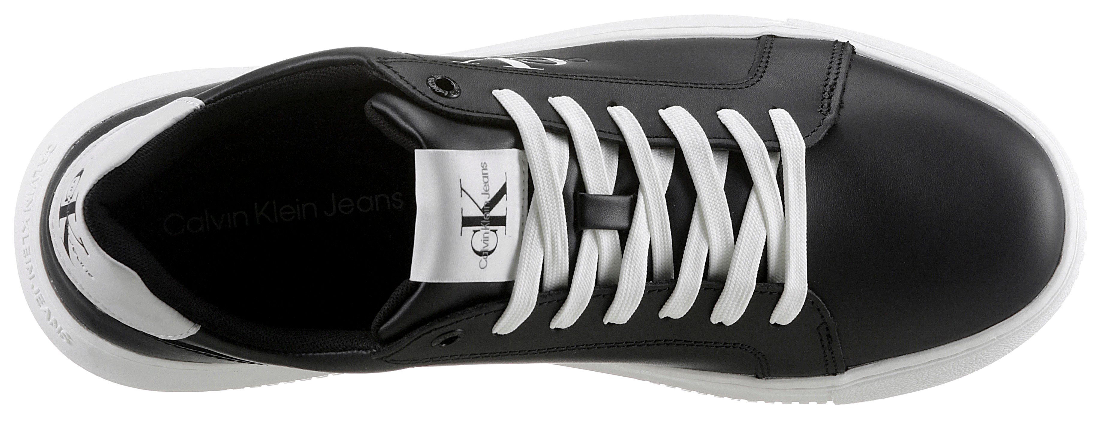 Calvin Klein Plateausneakers SEAMUS 20L vrijetijdsschoen, lage schoen, veterschoen met contrast bies