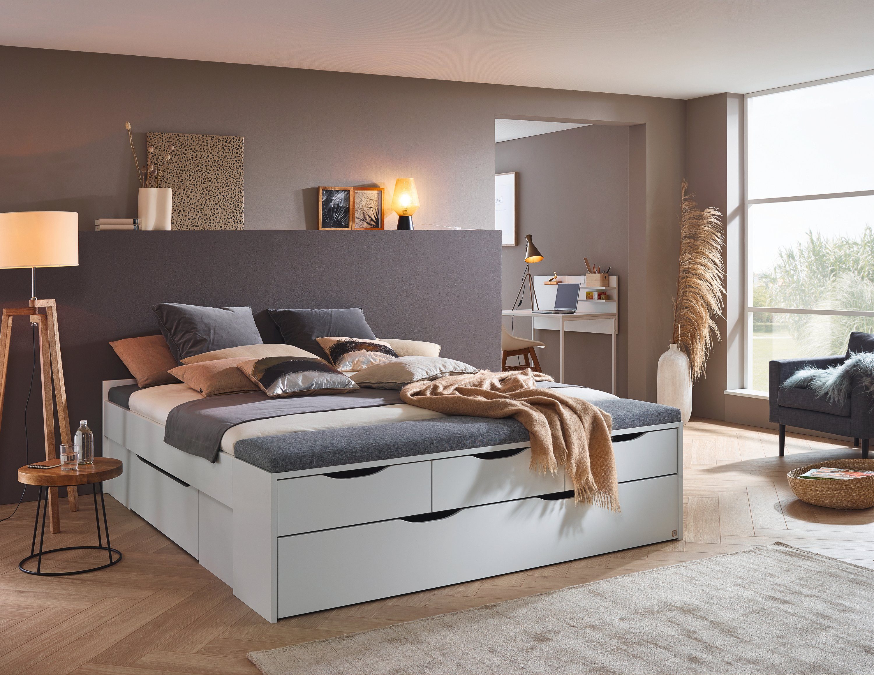 rauch Bed Scala XL inclusief bedbank met bekleding, xl-lade en verdere laden