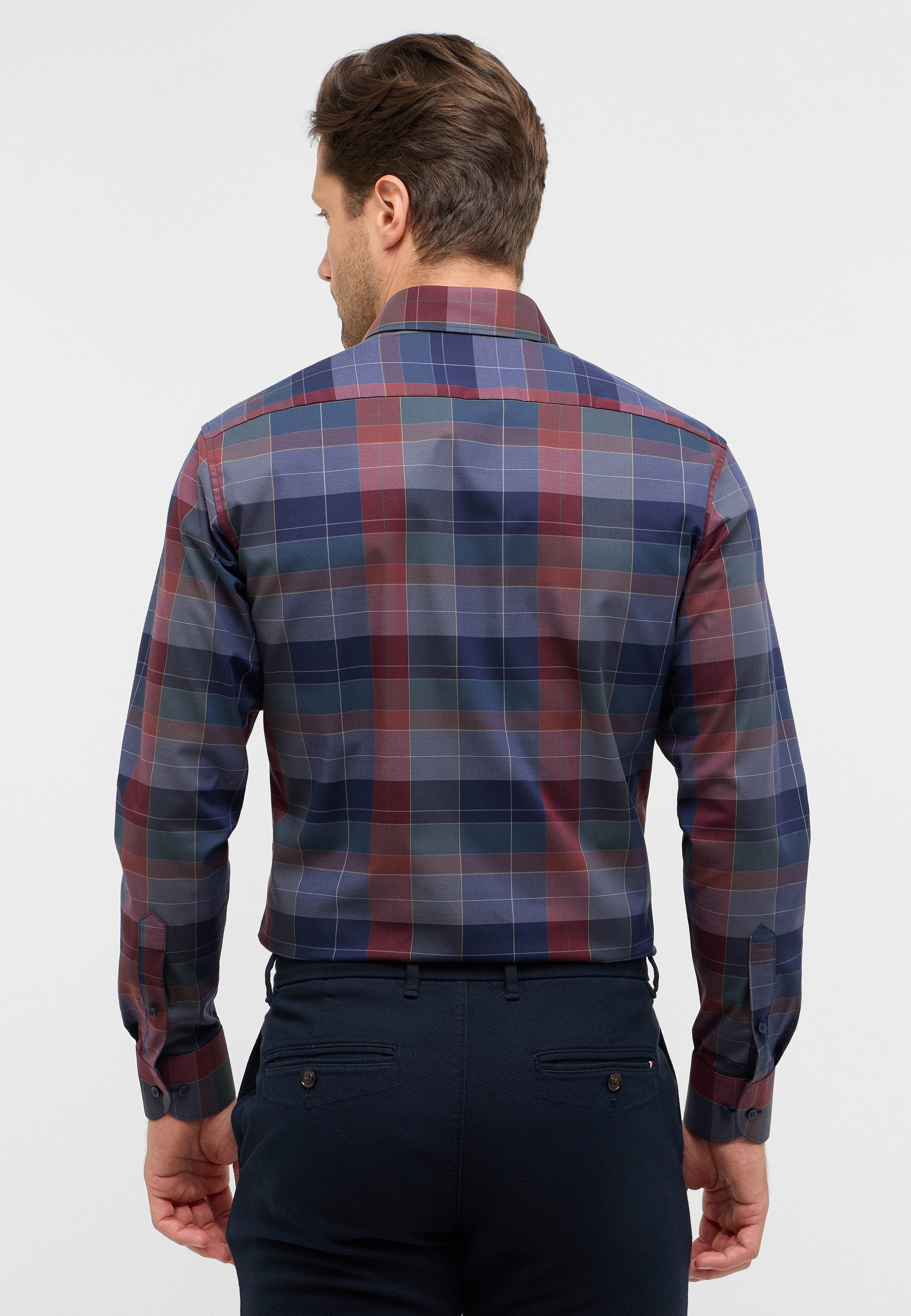 Eterna Overhemd met lange mouwen MODERN FIT NON IRON (strijkvrij)