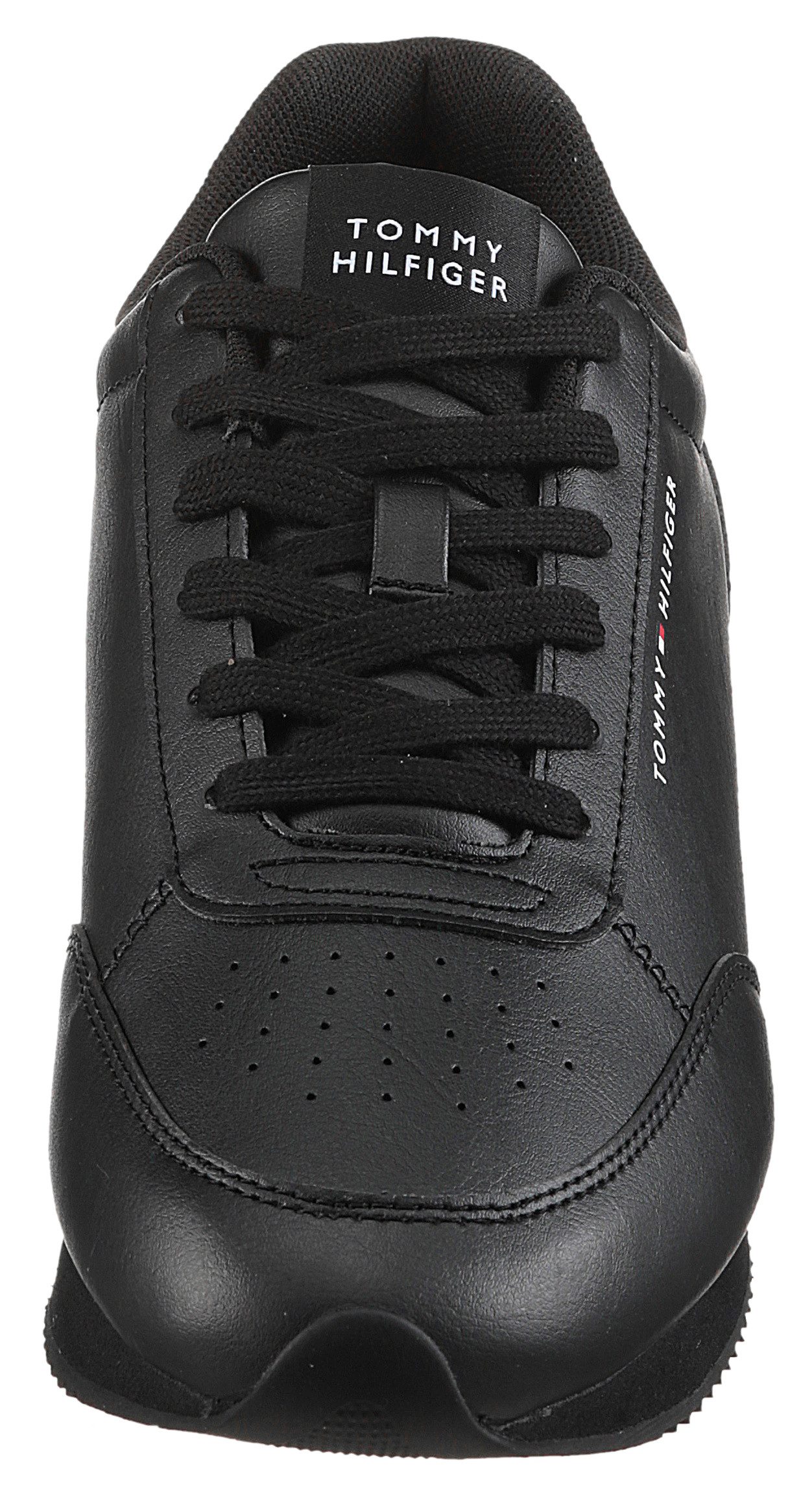 Tommy Hilfiger Plateausneakers LO RUNNER PU MIX , vrijetijdsschoen, halfschoen, veterschoen met gepolsterde schacht