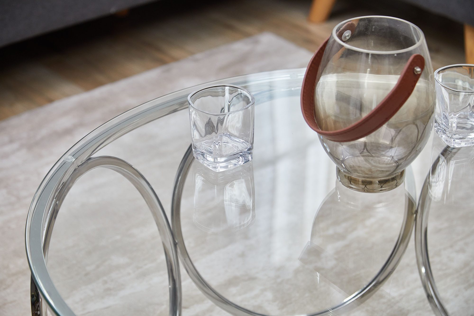 SalesFever Salontafel met designframe van roestvrij staal
