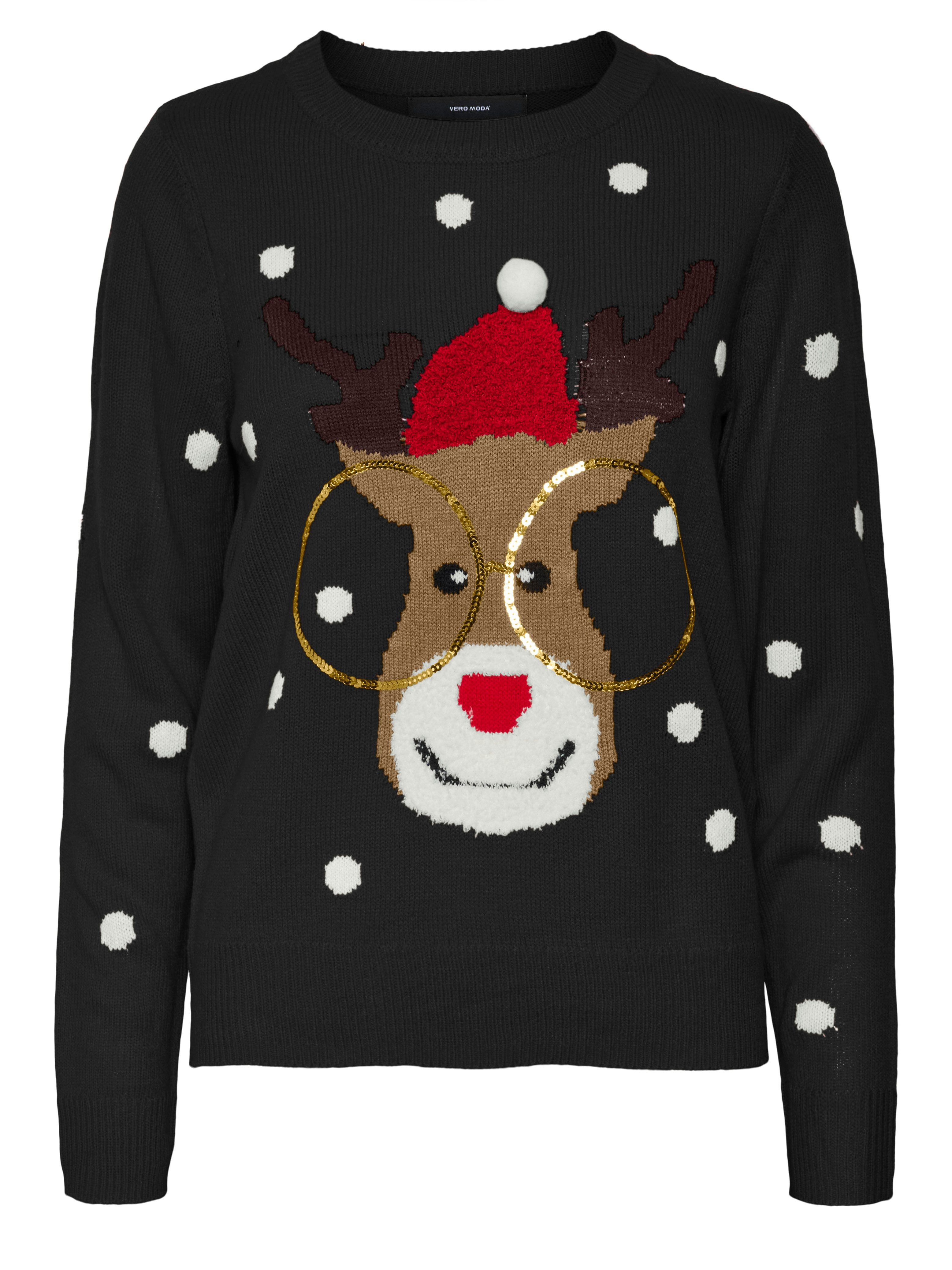 Vero Moda Kersttrui VMTINSEL LS O-NECK BLOUSE XMAS REP2