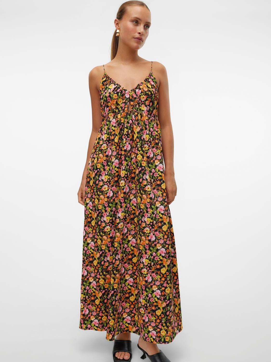 Vero Moda Jurk met spaghettibandjes VMPAGE SINGLET ANKLE DRESS WVN GA