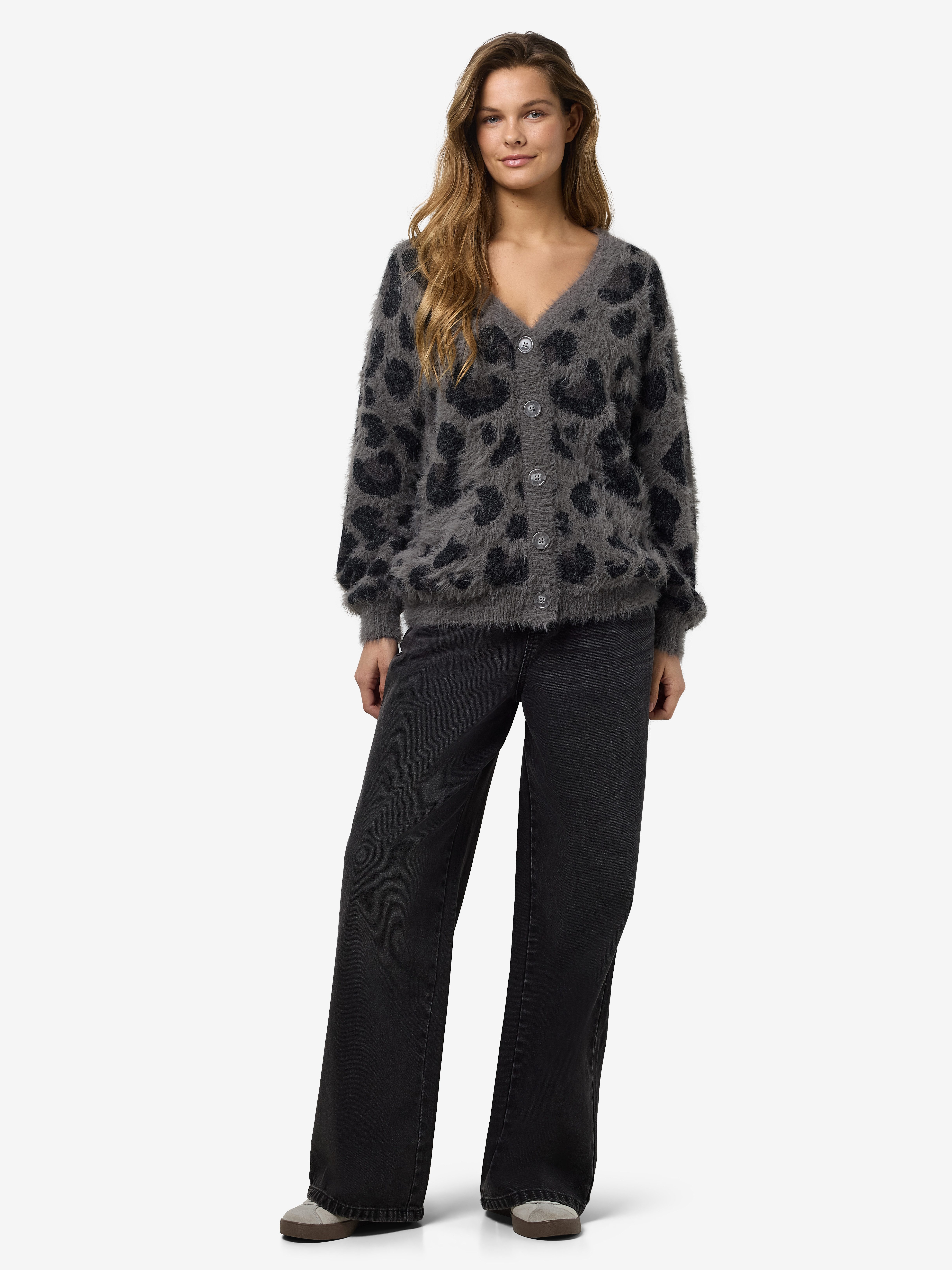 Noisy may Vest NMFLYNN L/S V-NECK KNIT CARDIGAN NOOS