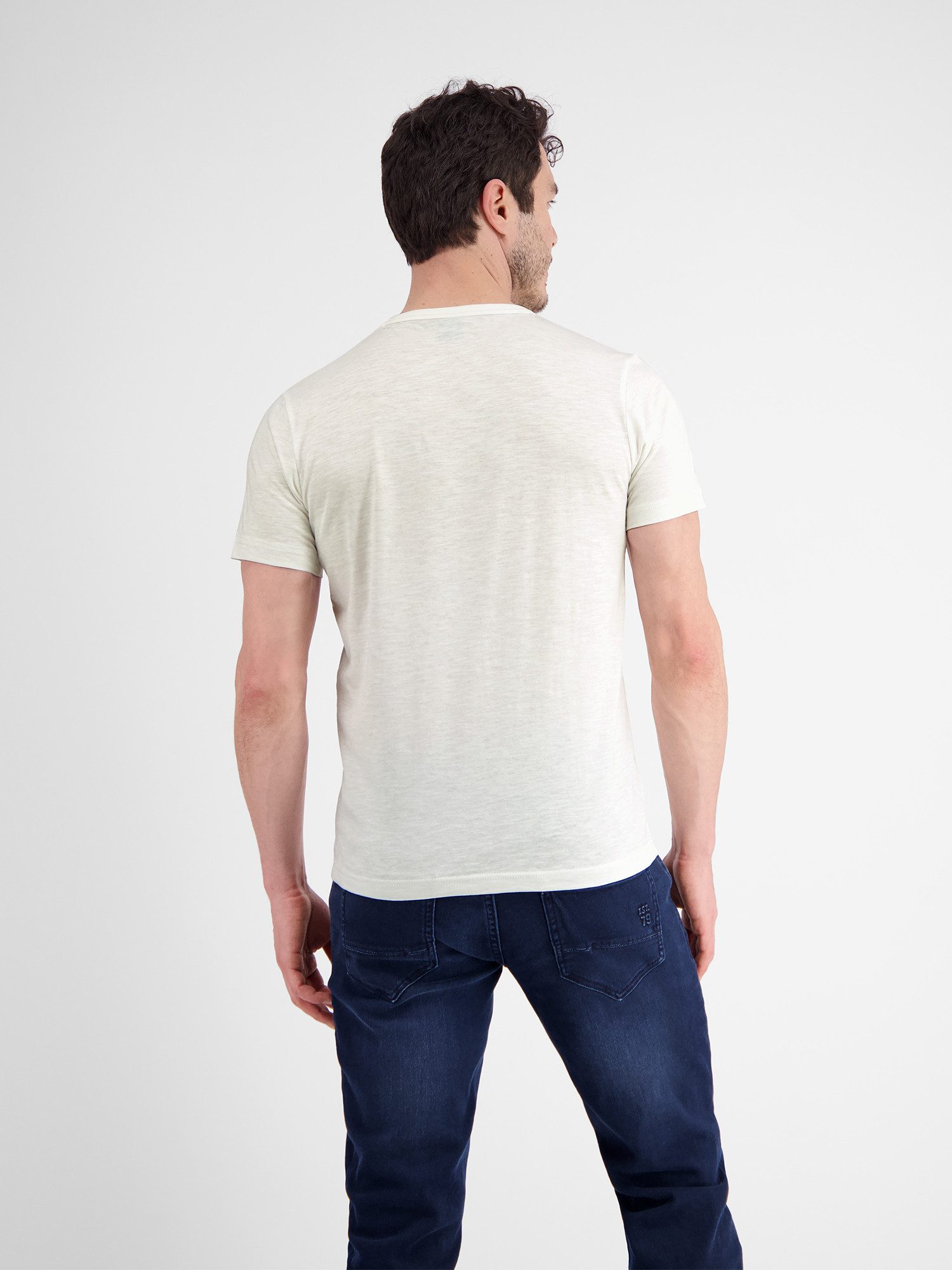 Lerros T-shirt LERROS ronde hals T-shirt met fotoprint