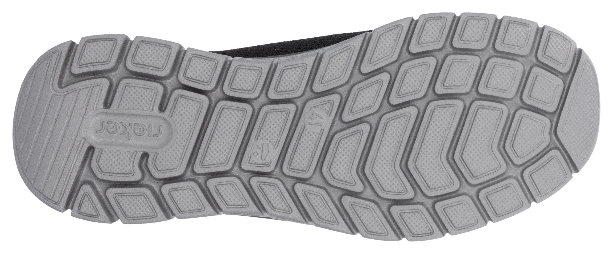 Rieker Slip-on sneakers lage schoen, vrijetijdsschoen, instapschoen met elastiek