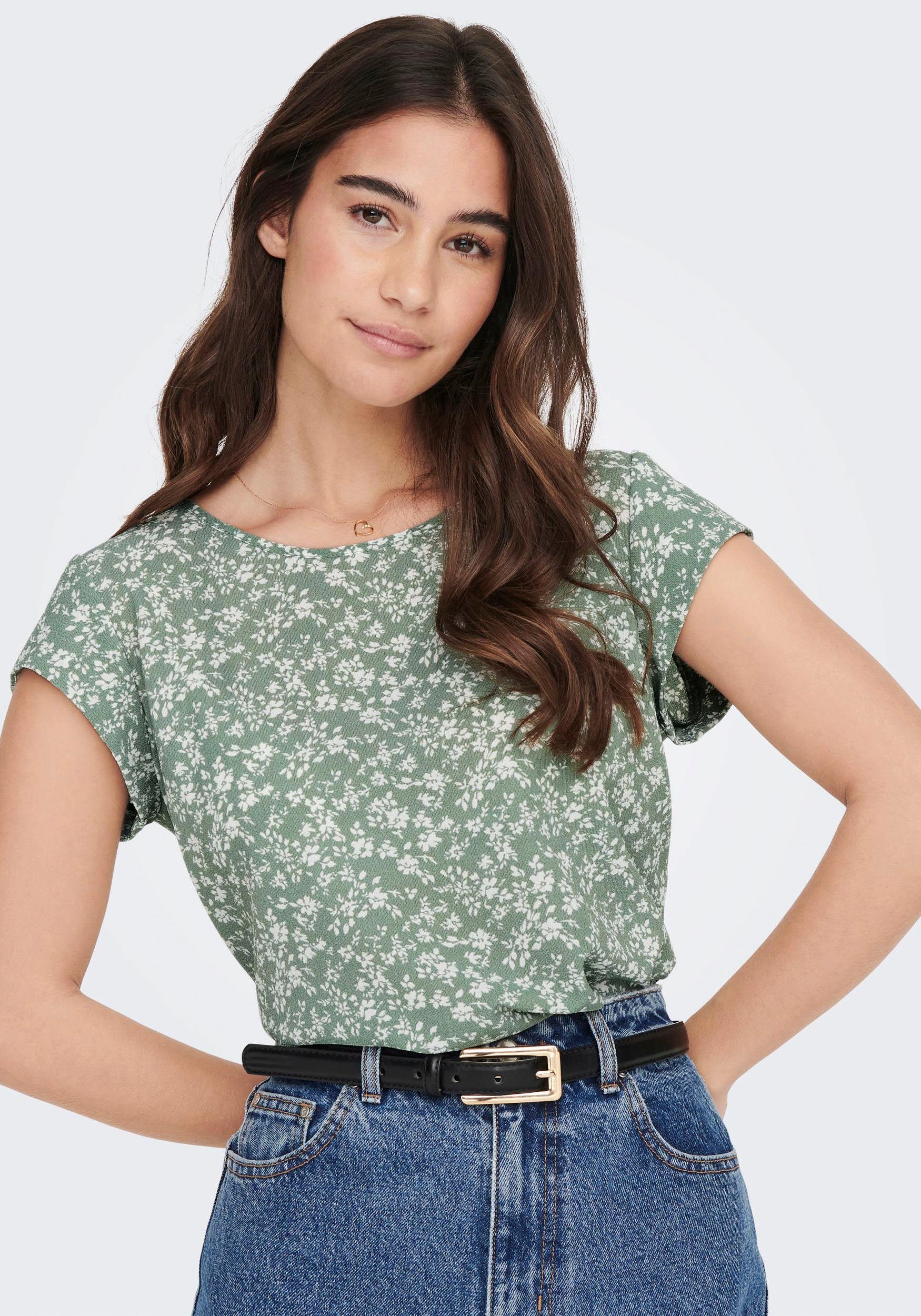 Only Shirtblouse ONLVIC S/S AOP TOP NOOS PTM