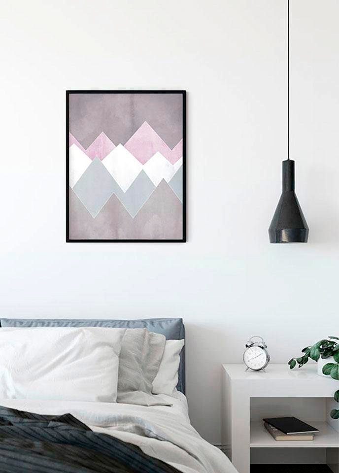 Komar Wanddecoratie Sunrise Mountain Gentle Wanddecoratie - zonder lijst (1 stuk)