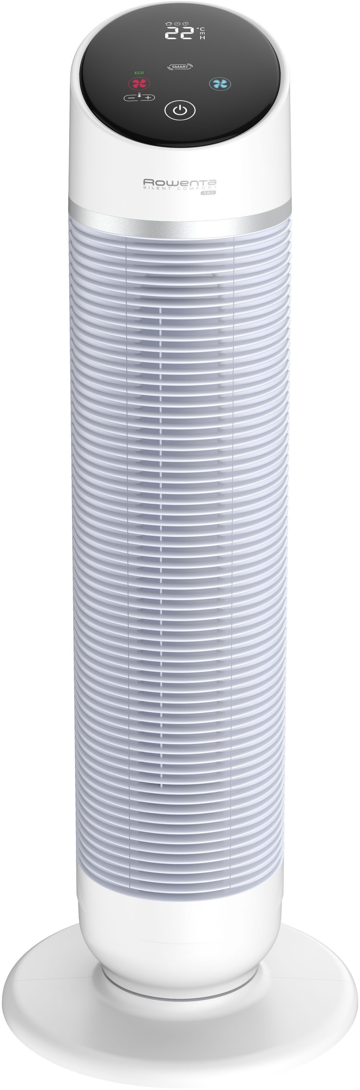 Rowenta Torenventilator 3-in-1 Turmventilator Silent Comfort, 10 Stufen für jeden Bedarf,