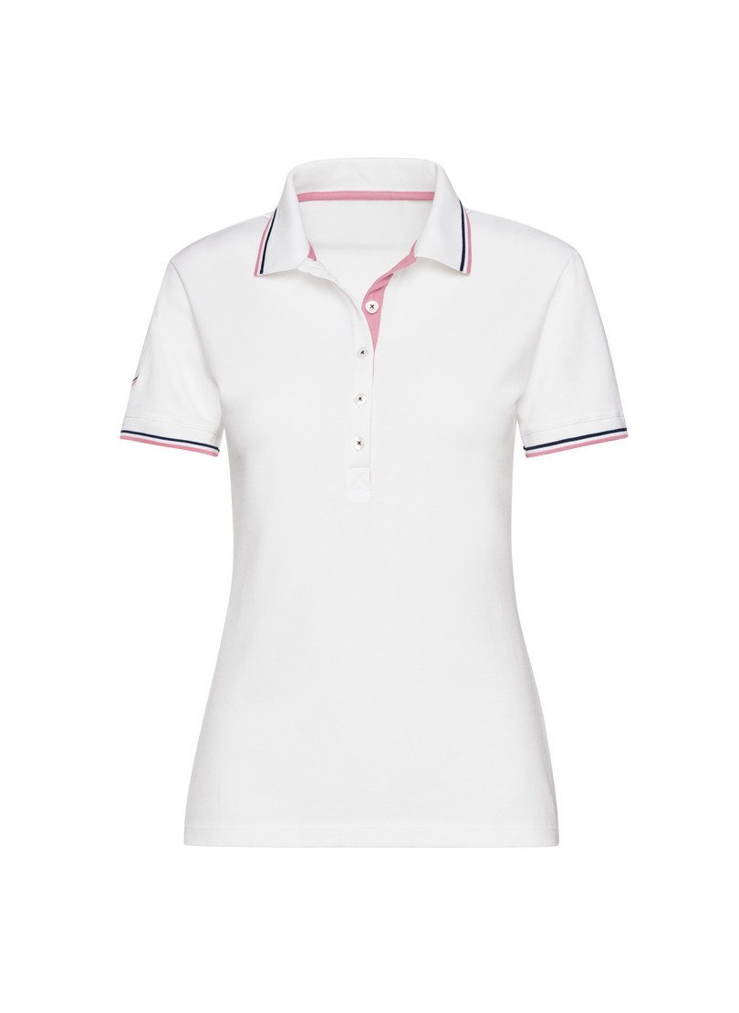 Trigema Poloshirt TRIGEMA slim fit poloshirt met contrasterende accenten (1-delig)