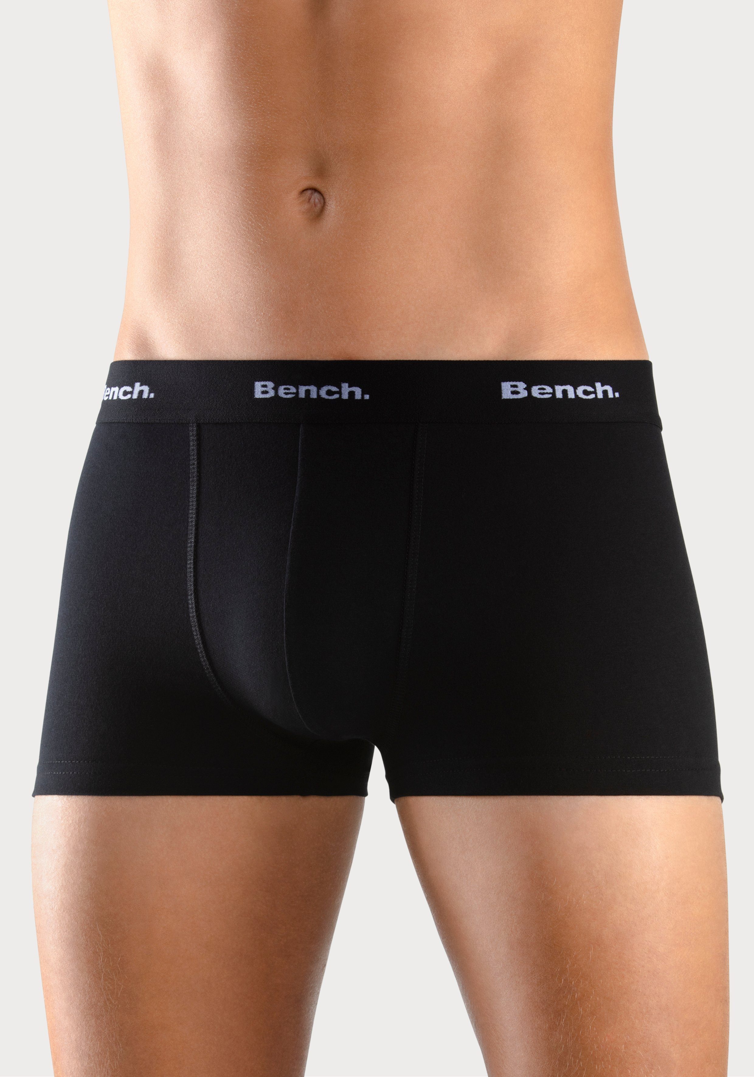 Bench. Hipster strak zittende boxershorts van katoenmix (set, 4 stuks)