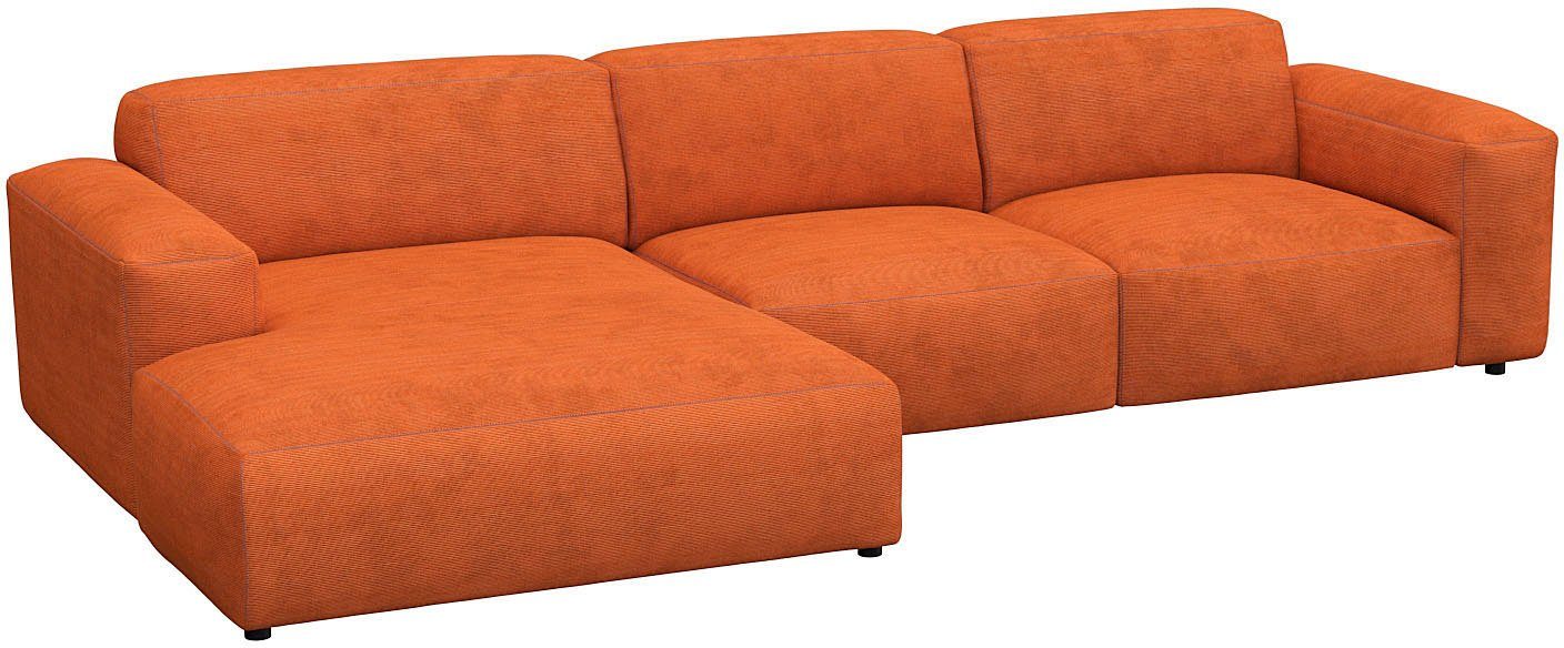 FLEXLUX Hoekbank Lucera comfortabel en comfortabel door hoogwaardige zitconstructie, L-vorm