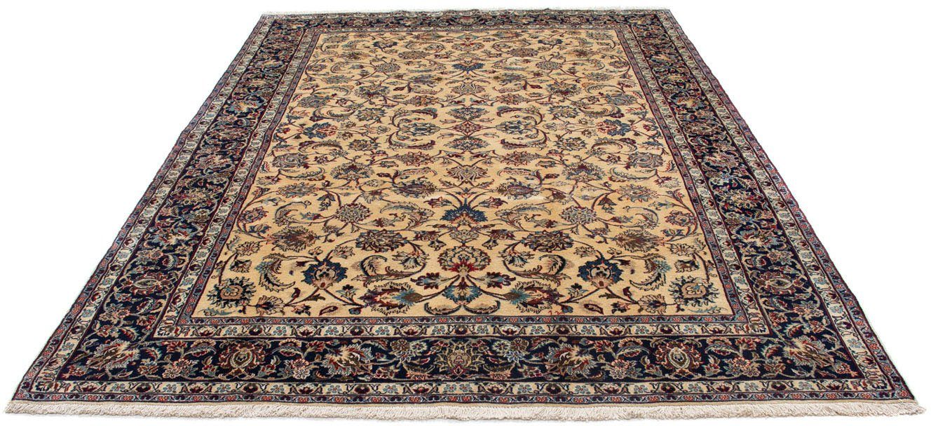 morgenland Wollen kleed Maschad bloemmotief beige 290 x 194 cm Uniek exemplaar met certificaat