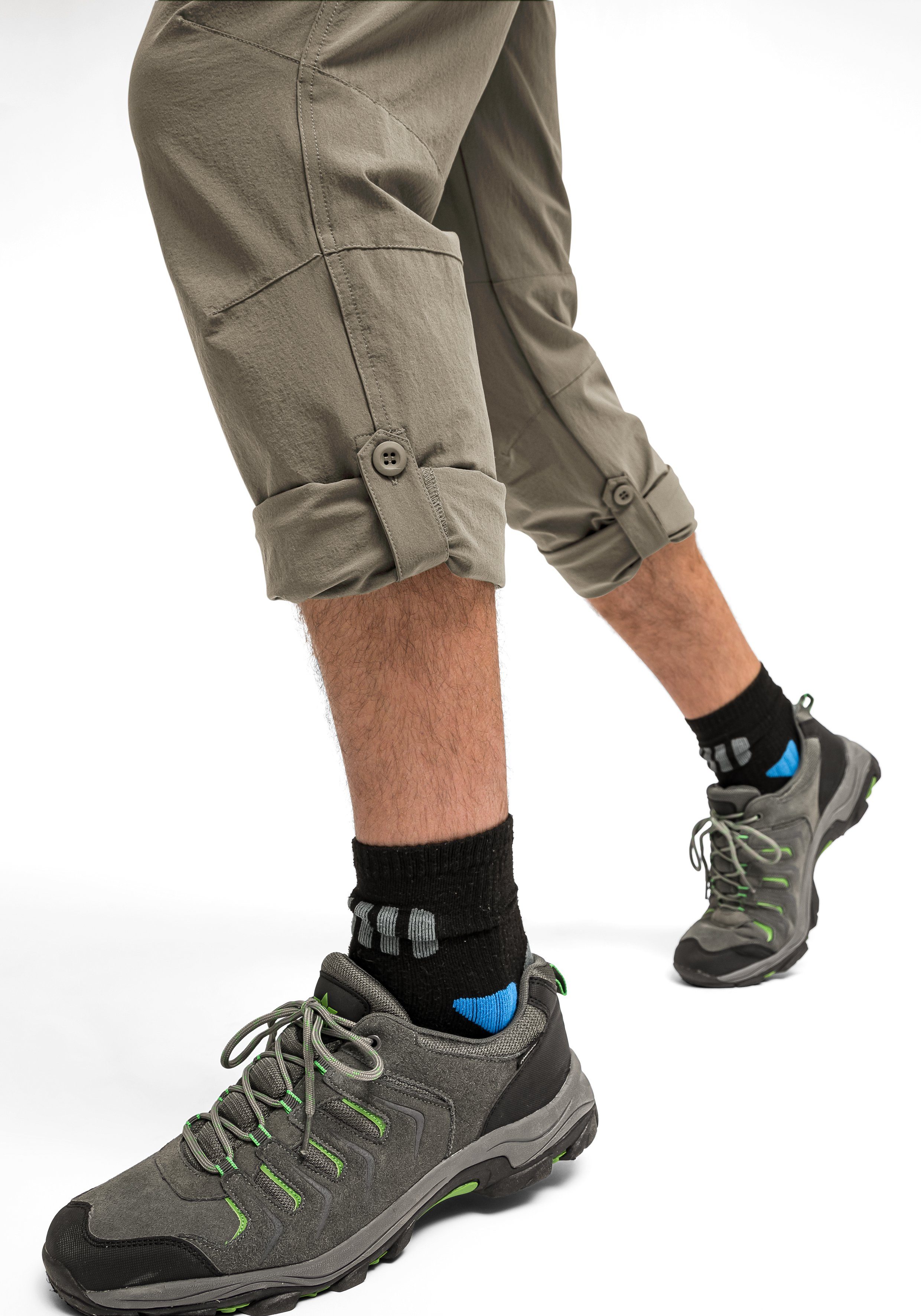 Maier Sports Functionele broek Nil Herenwandelbroek, ventilerende outdoorbroek met oprolfunctie