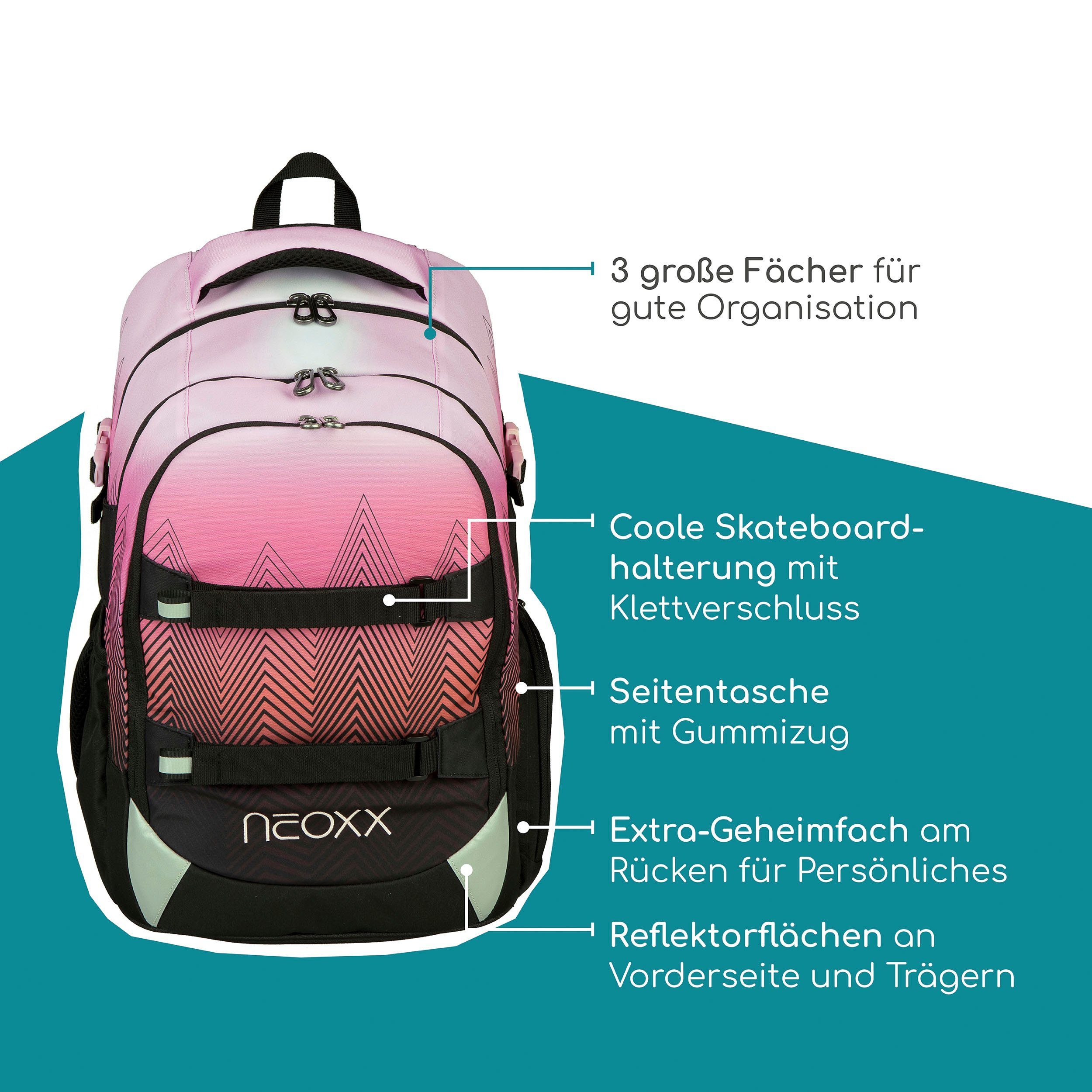 neoxx Schoolrugzak Active Pro, Sweet like Sunset