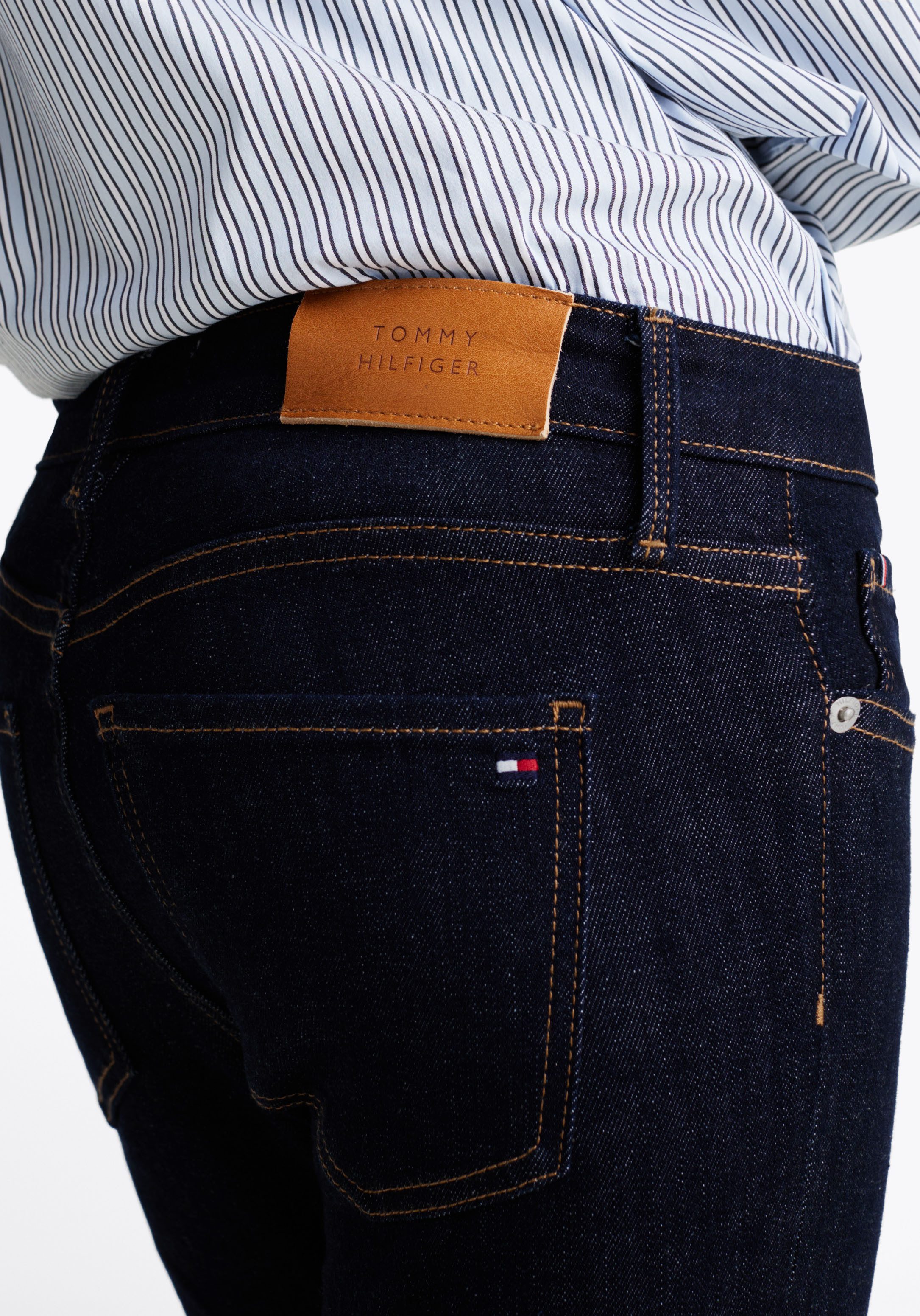 Tommy Hilfiger Skinny fit jeans HERITAGE COMO SKINNY RW met tommy hilfiger logo-badge (TH FLEX COMO SKINNY RW)