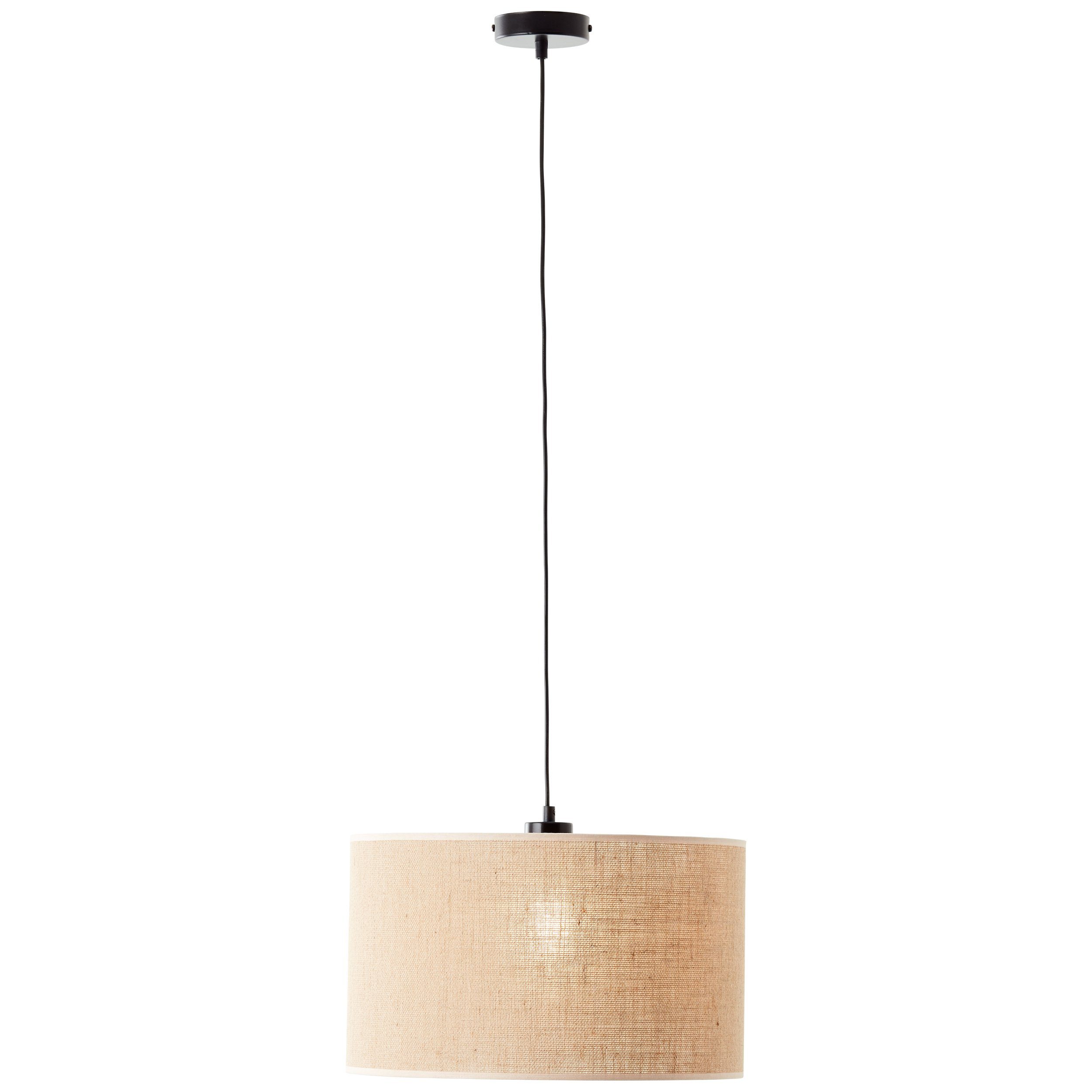 Brilliant Landelijke hanglamp Aniela met taupe kap 99822-76