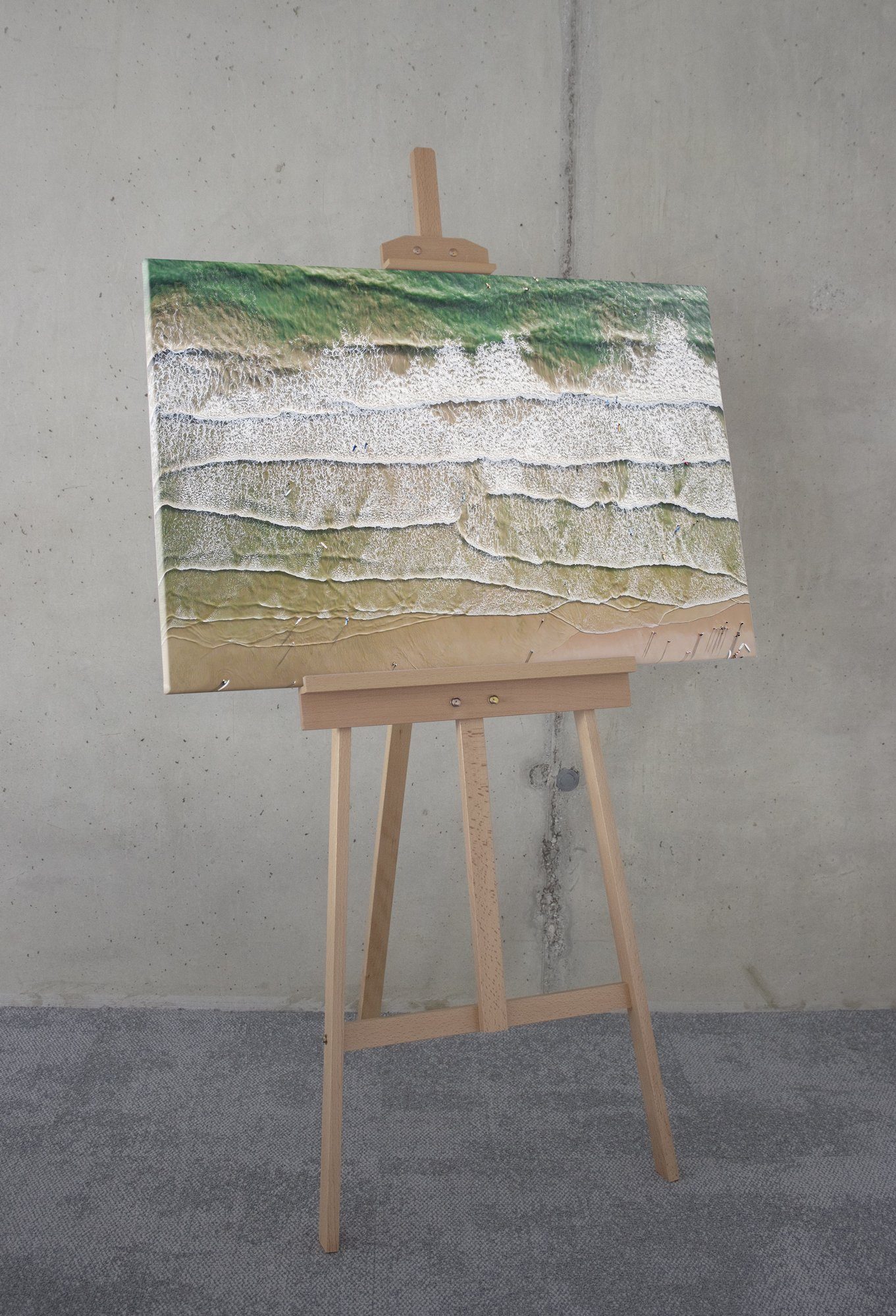 Komar Artprint op linnen Dag op het Strand - Afmeting 60 x 90 cm (1 stuk)