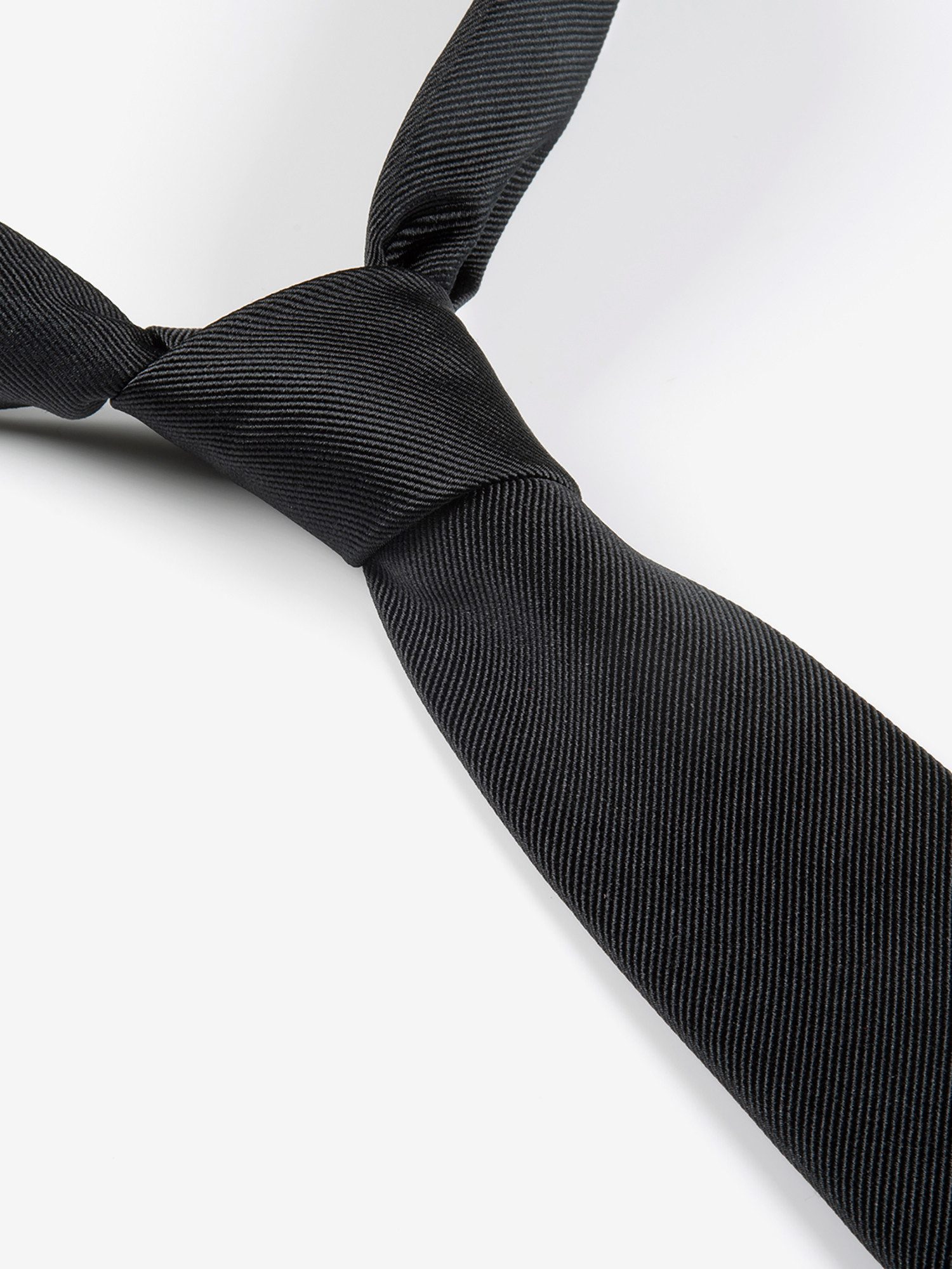 MONTI Stropdas Raul van puur zijde met edele twill-structuur - 7 cm breed