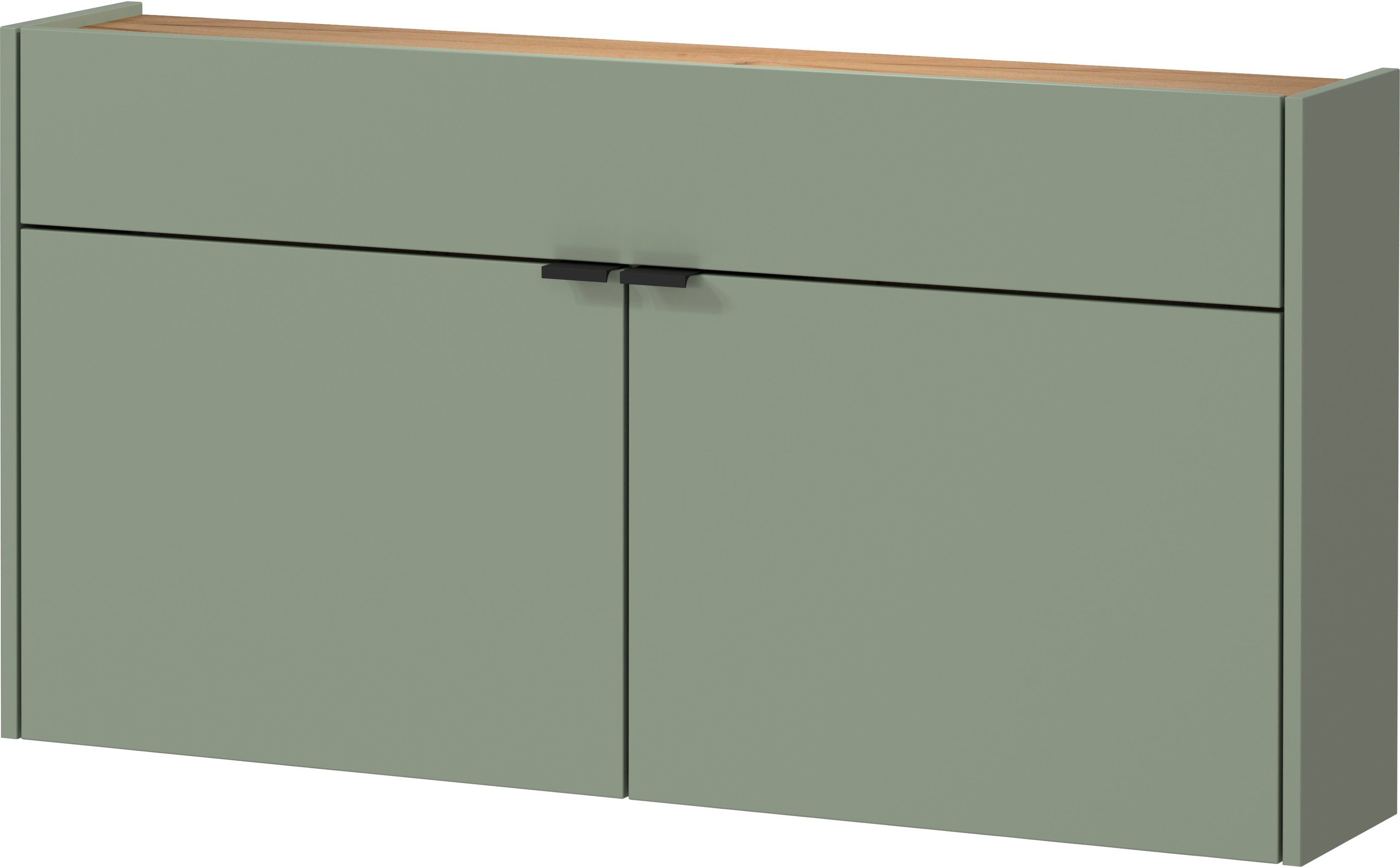 GERMANIA Halmeubelset Ameca met multifunctionele kast, spiegel en kapstokpaneel, geringe diepte (set, 3-delig)