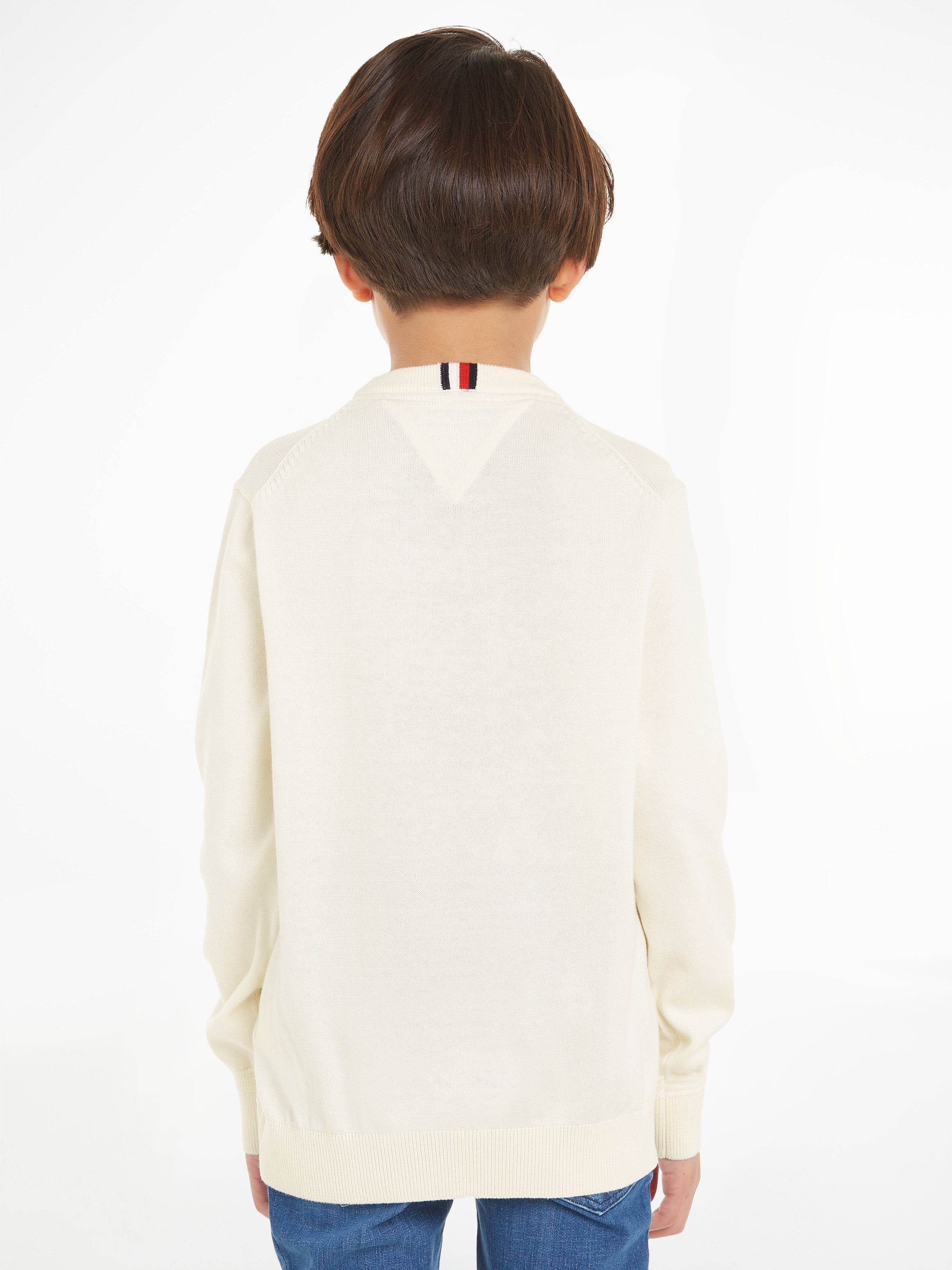 Tommy Hilfiger Gebreide trui MONOTYPE SWEATER met groot logoborduursel