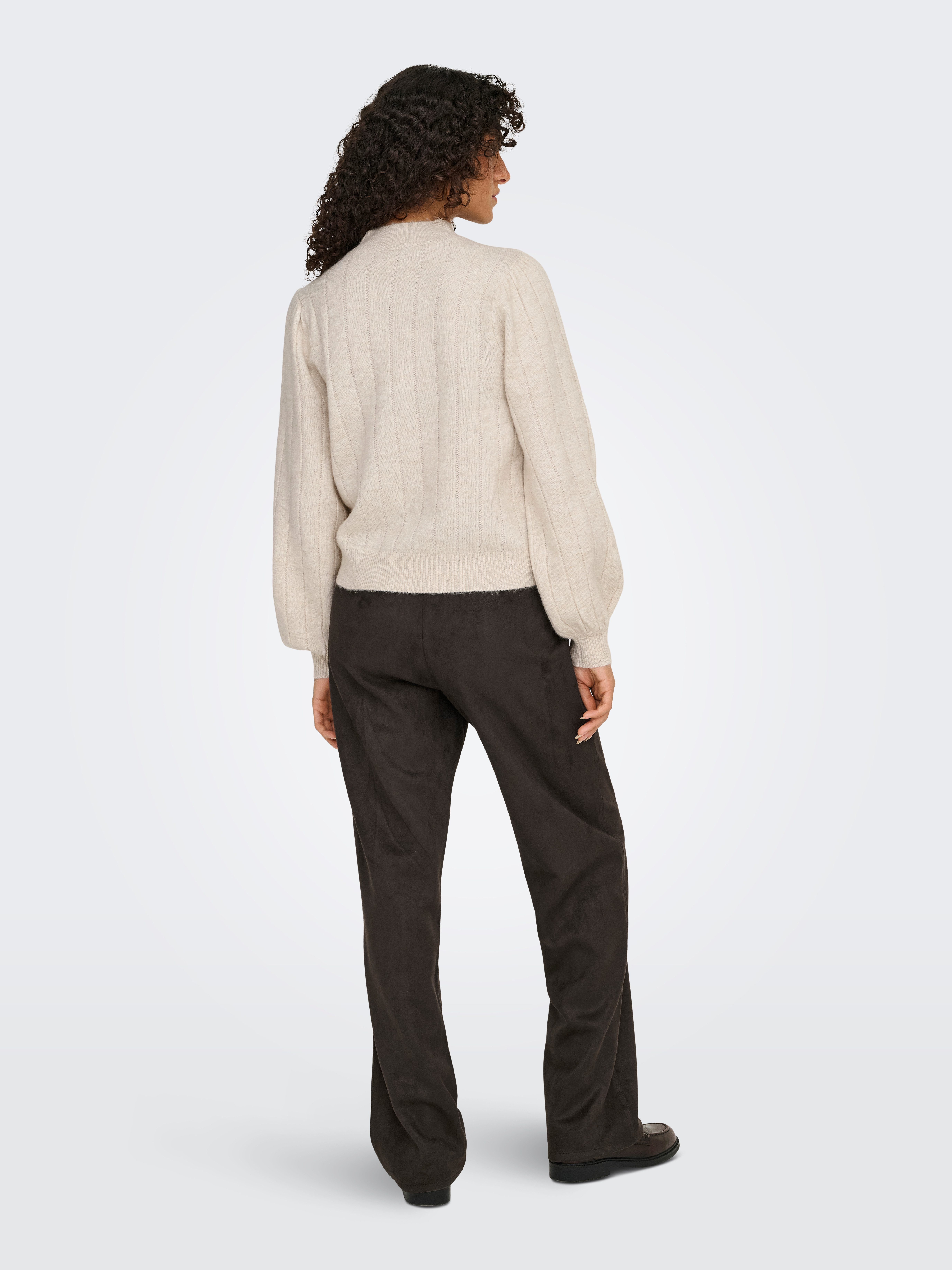 Only Gebreide trui ONLFIRENZE LS HIGHNECK PULLOVER KNT NCA