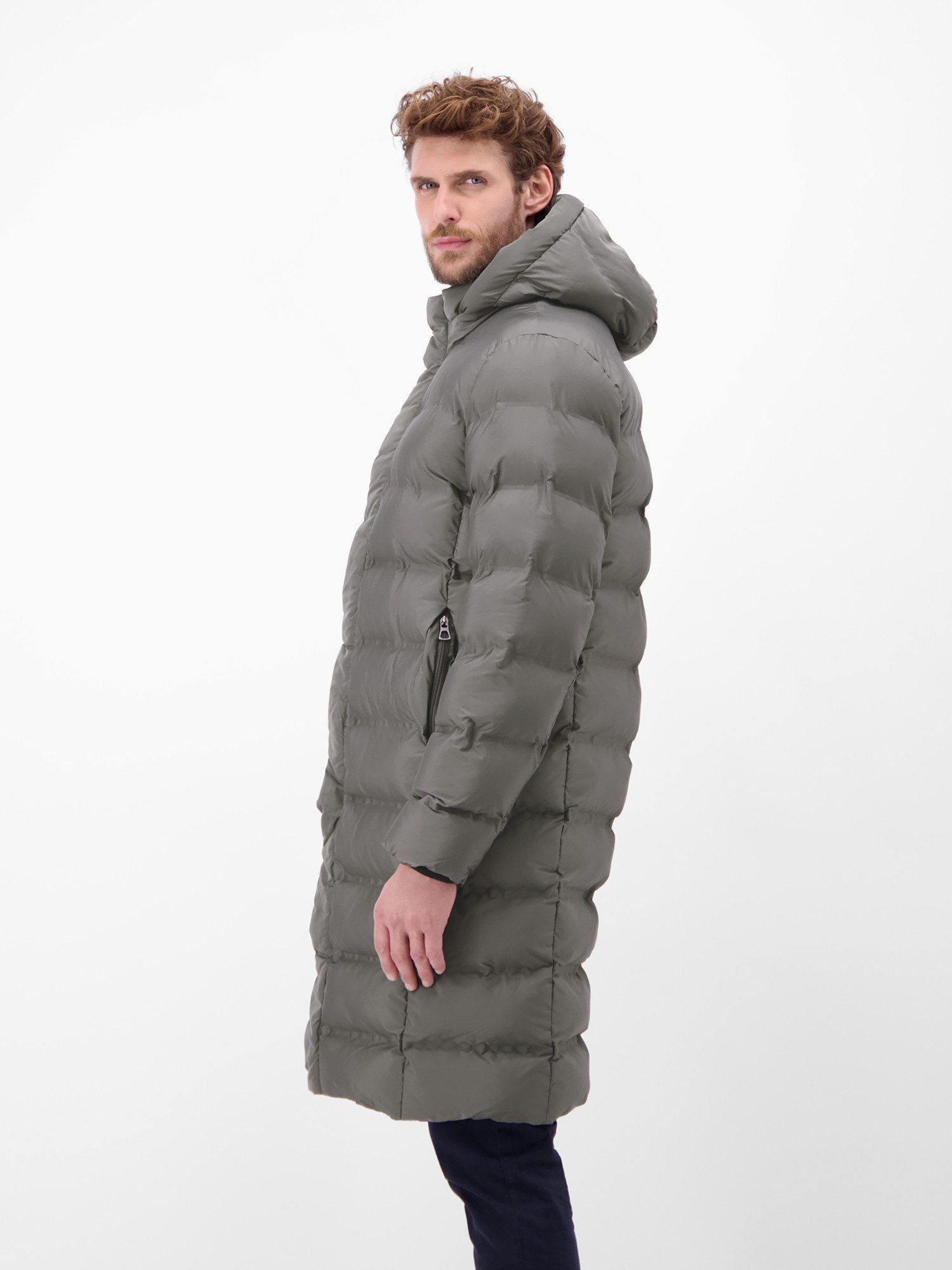 Lerros Winterjas LERROS Heren gewatteerde parka met afneembare capuchon