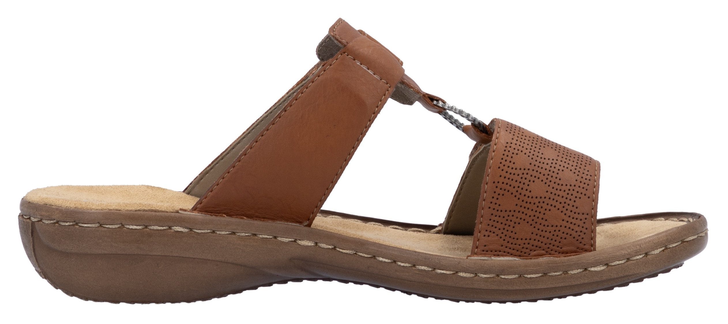 Rieker Slippers , zomerschoen, strand-schoen, klittenbandschoen met perforatie