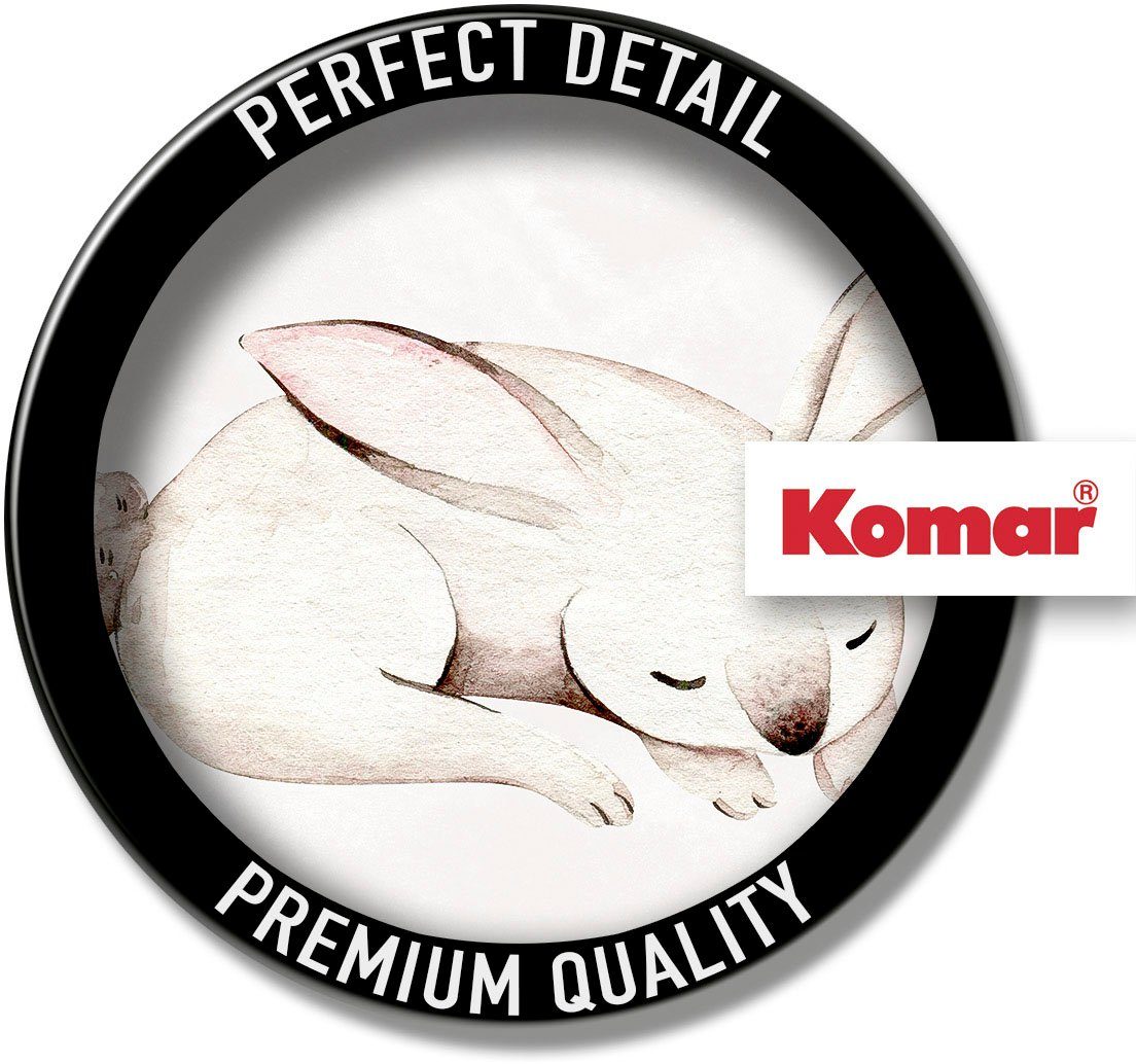 Komar Wanddecoratie Sleepy Bunny Wanddecoratie - zonder lijst (1 stuk)