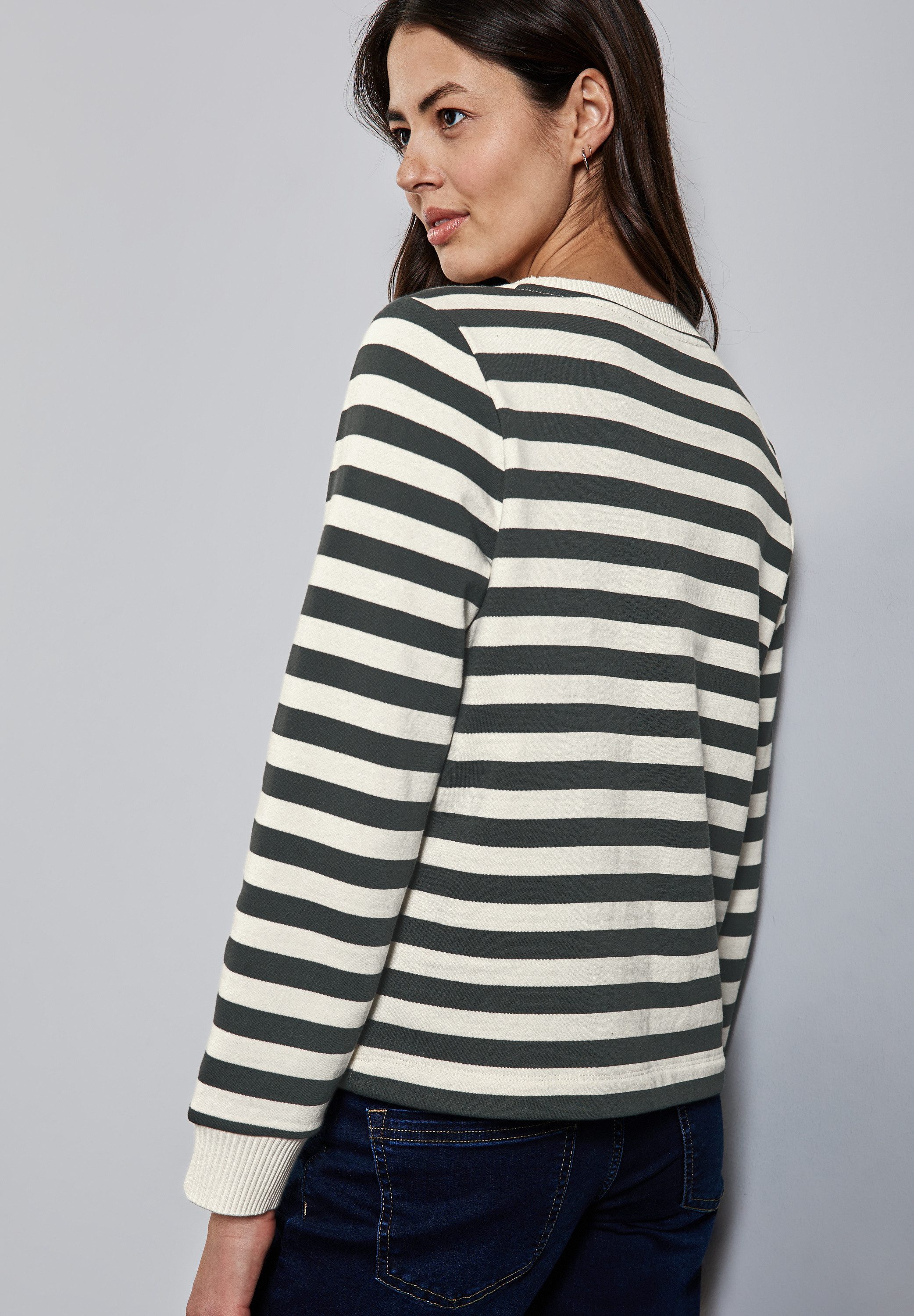 STREET ONE Sweater in streep-look